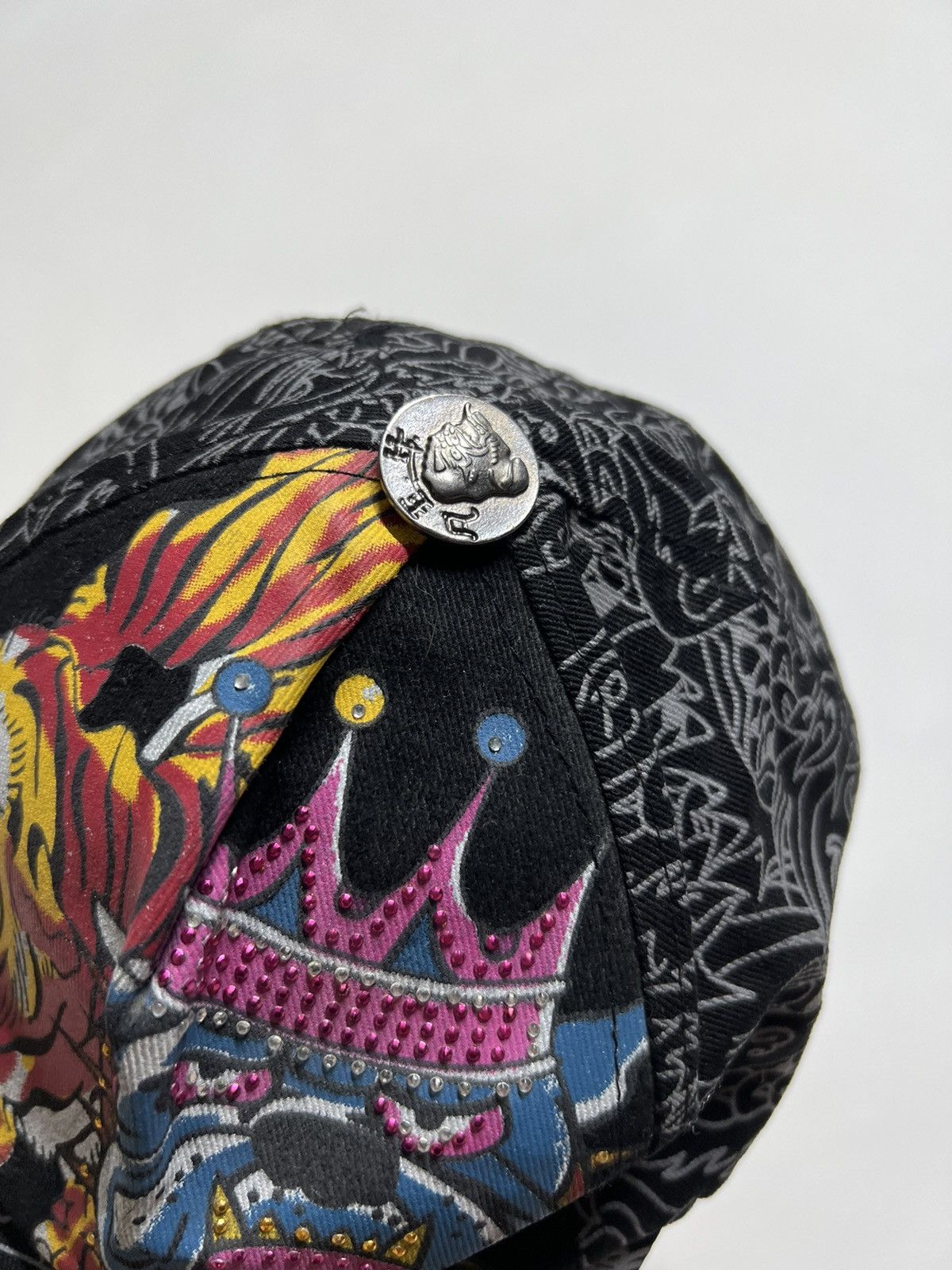 Ed Hardy Vintage Y2k Ed Hardy 🐅🐶 Tiger & Dog All Over Print Cap 90’s Size ONE SIZE - 2 Thumbnail