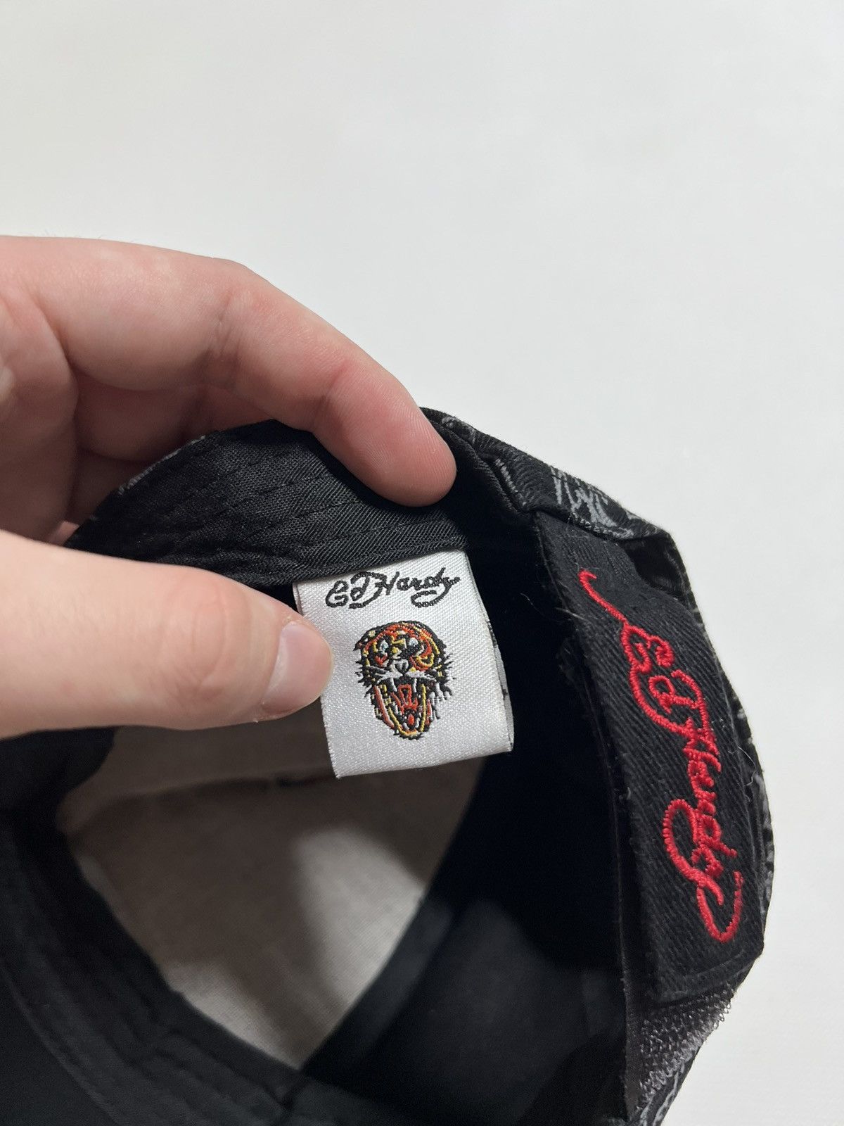 Ed Hardy Vintage Y2k Ed Hardy 🐅🐶 Tiger & Dog All Over Print Cap 90’s Size ONE SIZE - 5 Thumbnail