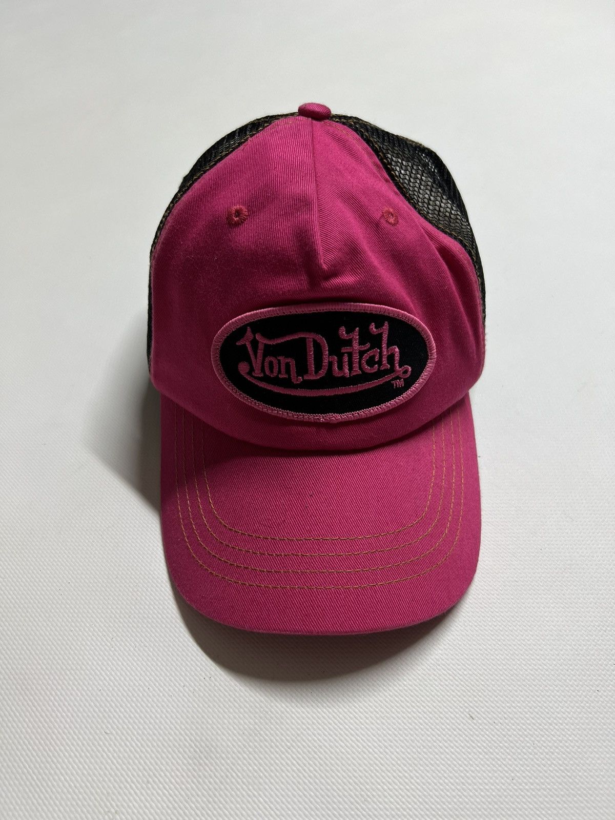 Von Dutch Vintage Y2k Von Dutch Big Logo Cap Pink 00’s Size ONE SIZE - 1 Thumbnail
