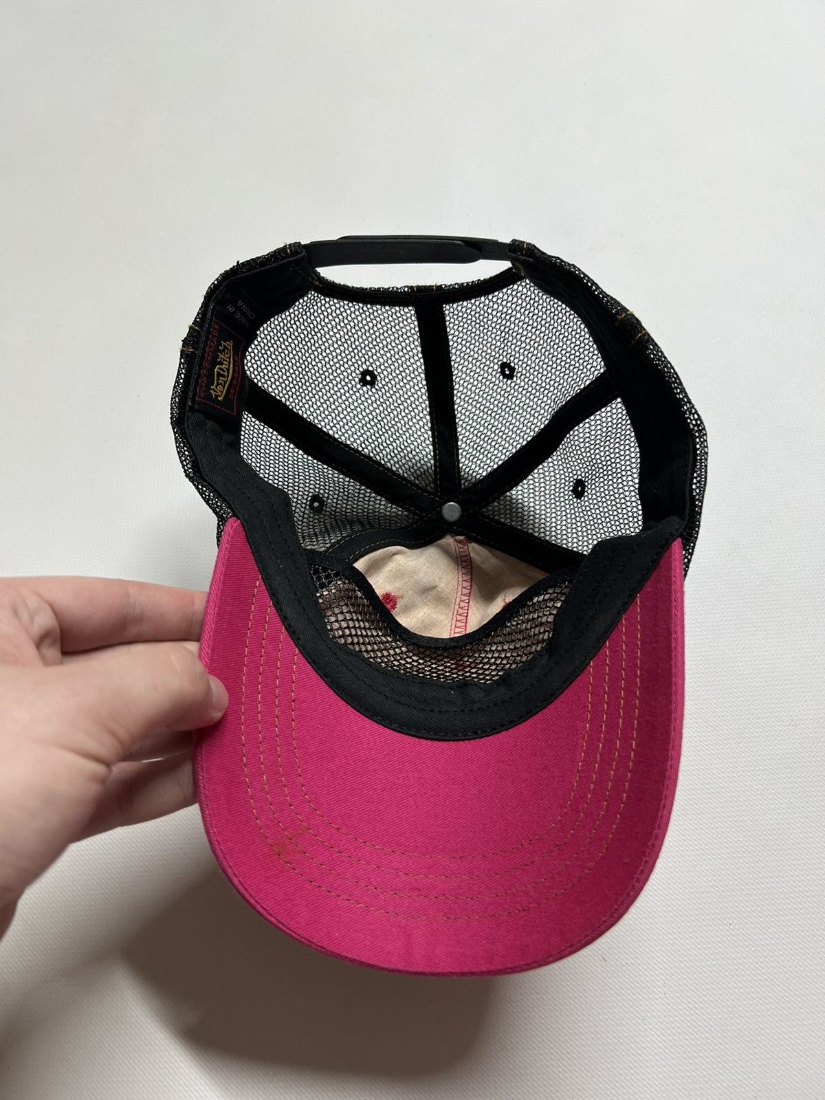 Von Dutch Vintage Y2k Von Dutch Big Logo Cap Pink 00’s Size ONE SIZE - 2 Thumbnail