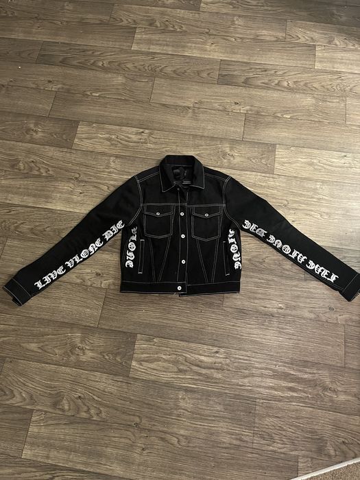 Vlone Vlone Gothic letters Denim Jacket | Grailed