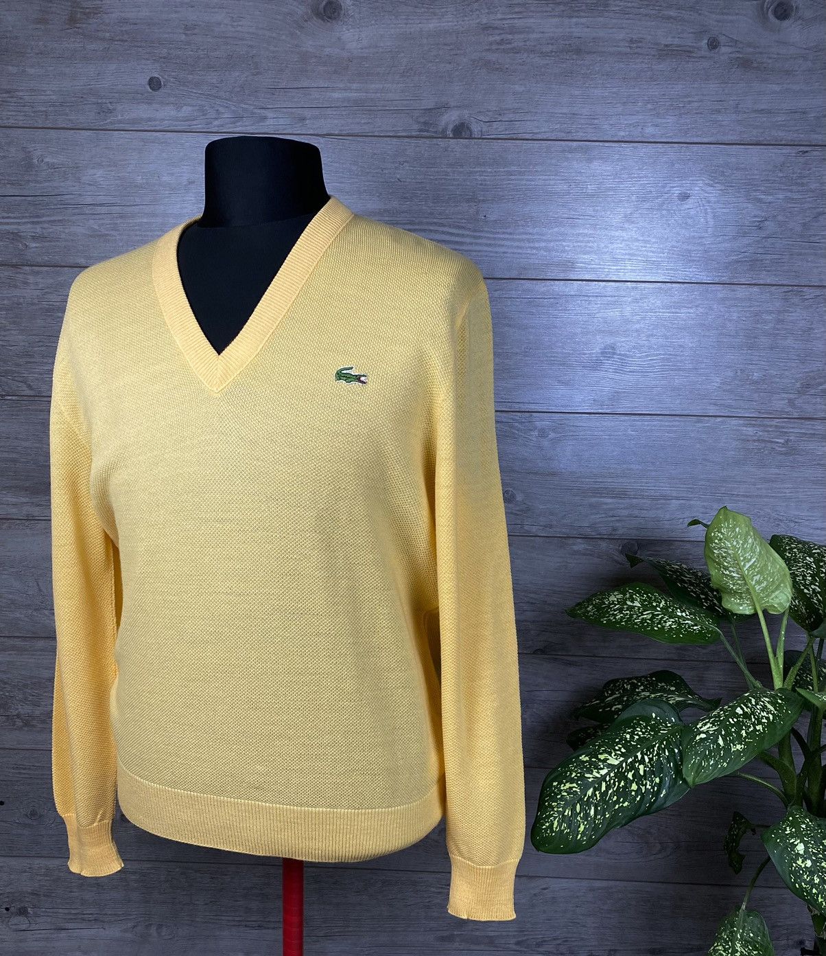 Lacoste Lacoste Sweater Vintage 90s Size US XL / EU 56 / 4 - 2 Thumbnail