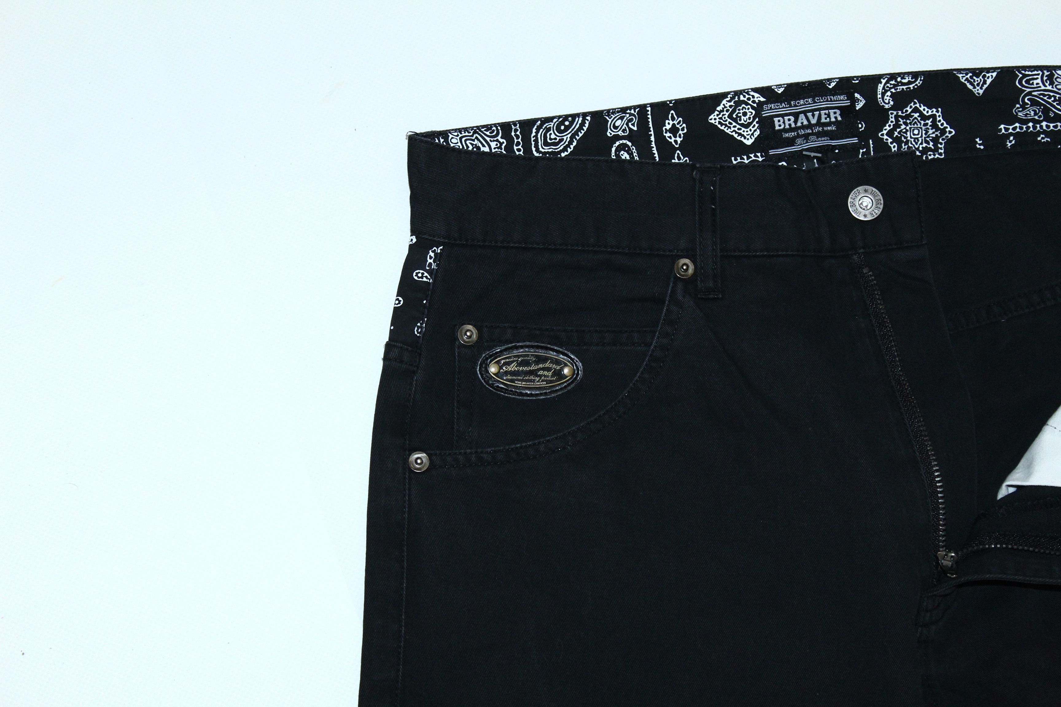 If Six Was Nine Y2K 🔥THE BRAVER Japan Poem design baggy bootcut pants Size US 30 / EU 46 - 9 Thumbnail