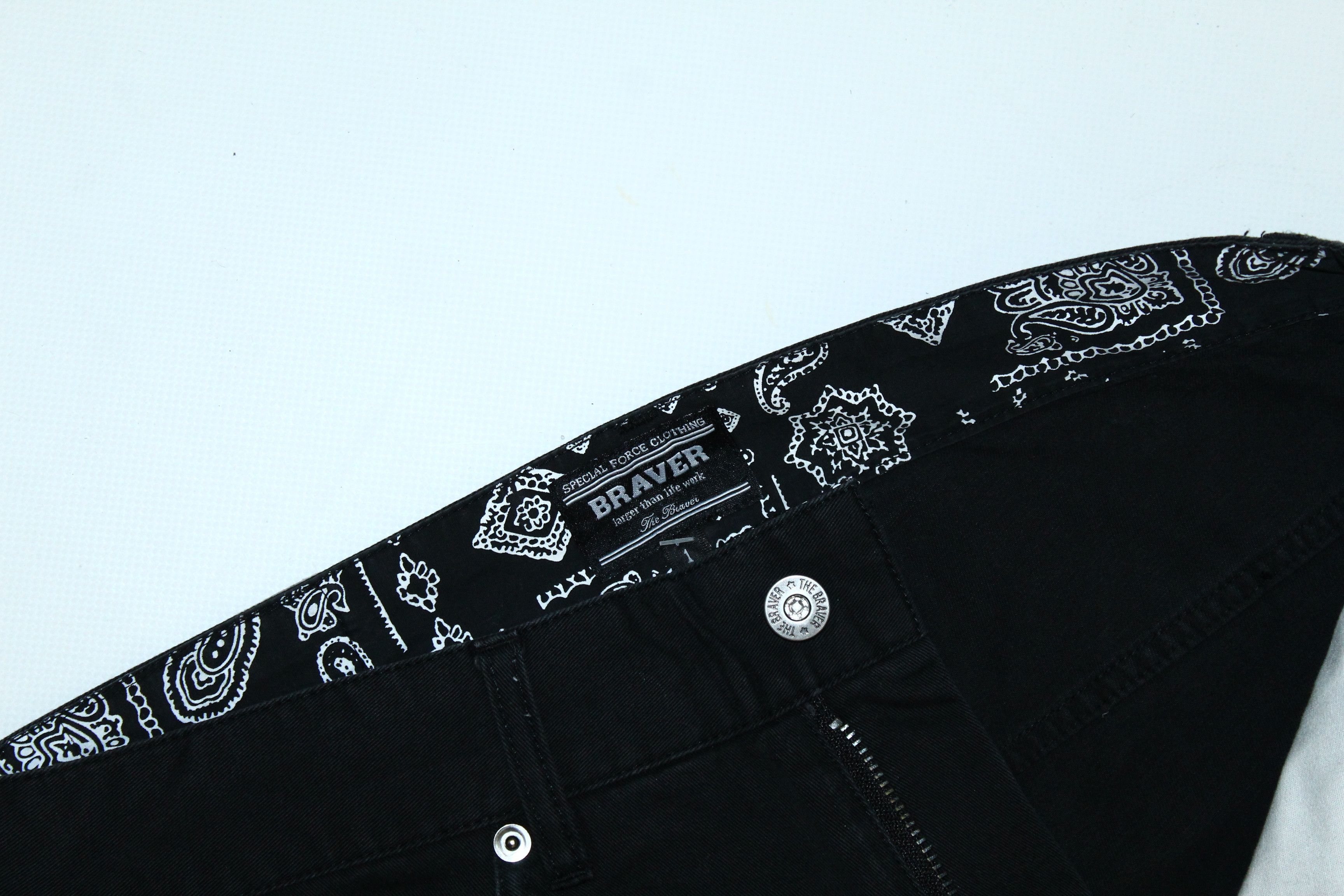 If Six Was Nine Y2K 🔥THE BRAVER Japan Poem design baggy bootcut pants Size US 30 / EU 46 - 3 Thumbnail
