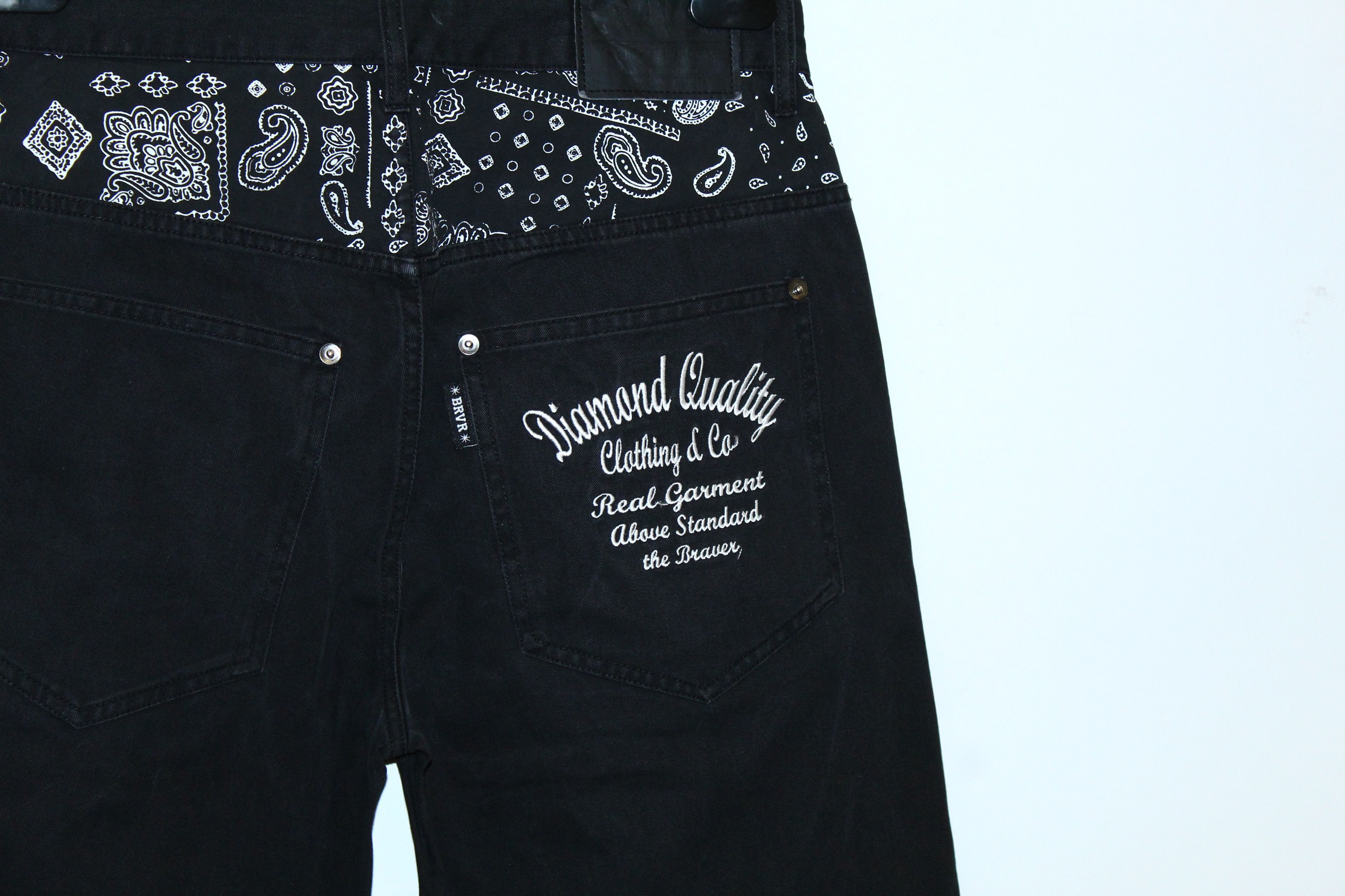 If Six Was Nine Y2K 🔥THE BRAVER Japan Poem design baggy bootcut pants Size US 30 / EU 46 - 8 Thumbnail