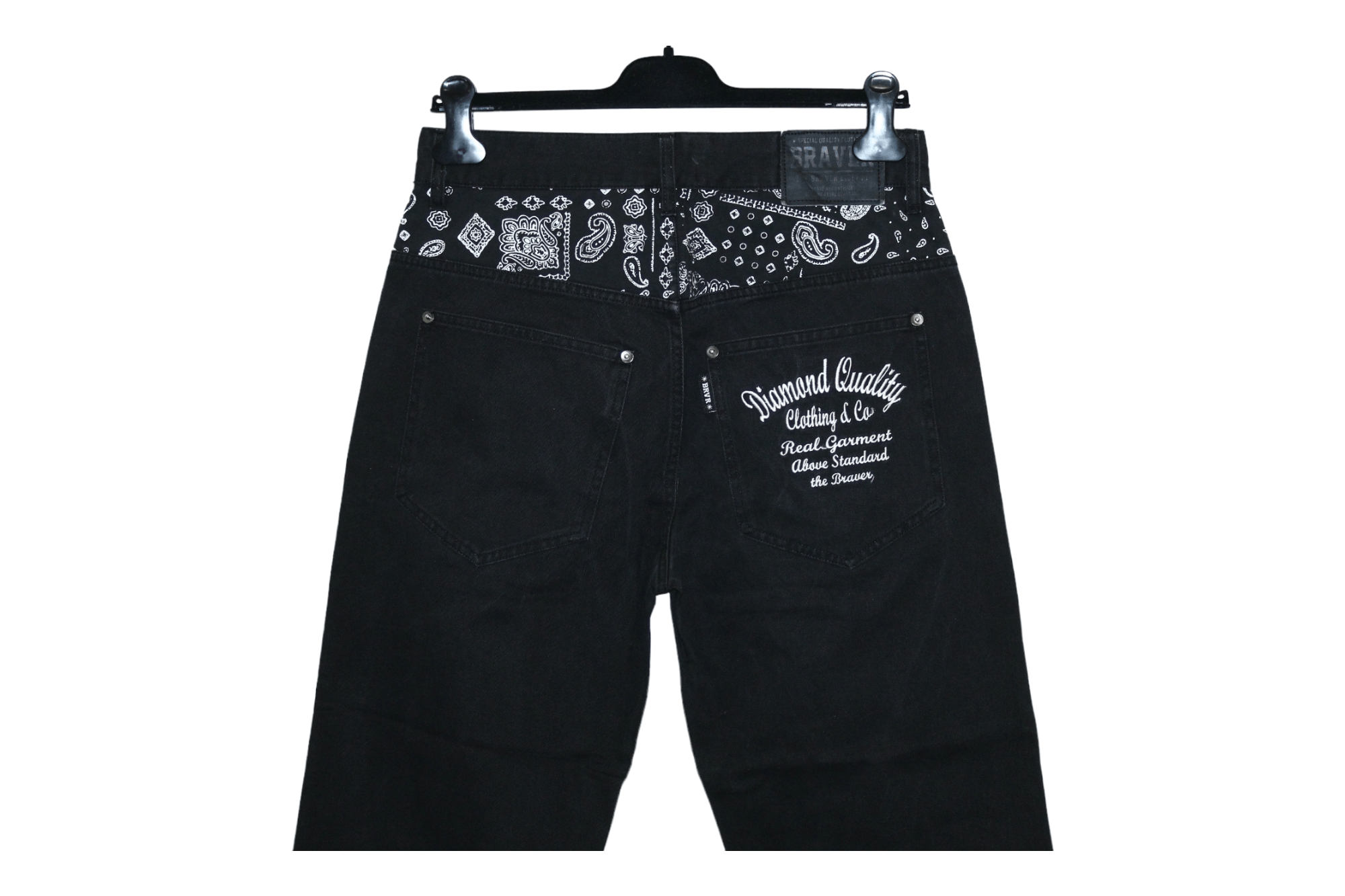 If Six Was Nine Y2K 🔥THE BRAVER Japan Poem design baggy bootcut pants Size US 30 / EU 46 - 7 Thumbnail