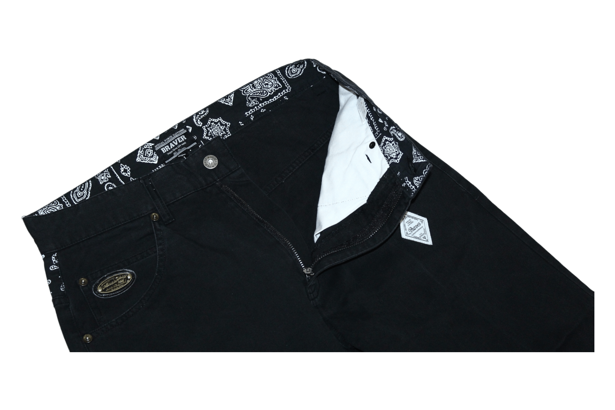 If Six Was Nine Y2K 🔥THE BRAVER Japan Poem design baggy bootcut pants Size US 30 / EU 46 - 5 Thumbnail