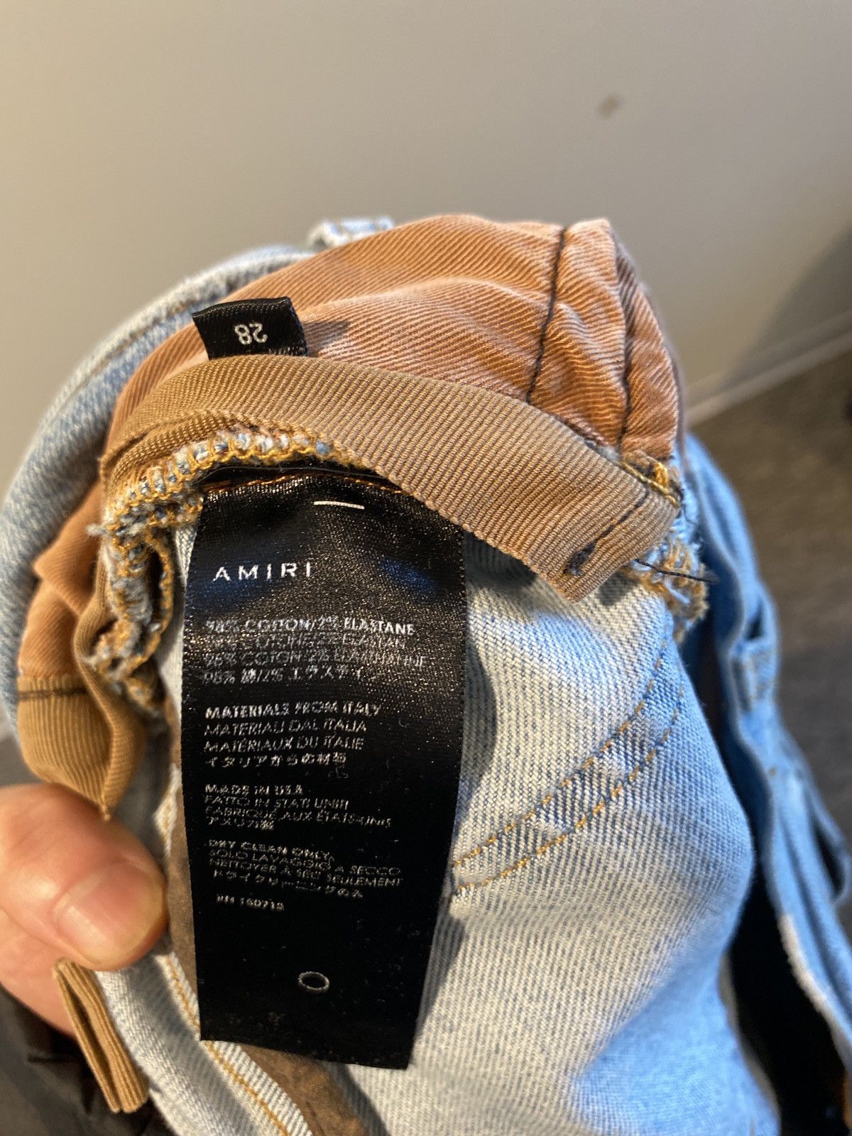 Amiri Amiri distressed light blue jeans Size US 28 / EU 44 - 5 Thumbnail