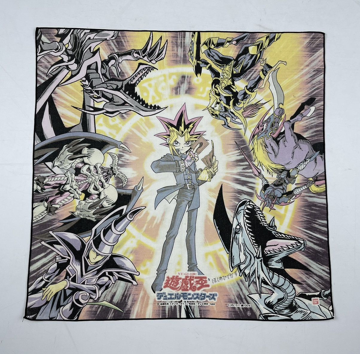 Vintage yu gi oh bandana handkerchief neckerchief HC0720 Size ONE SIZE - 1 Thumbnail