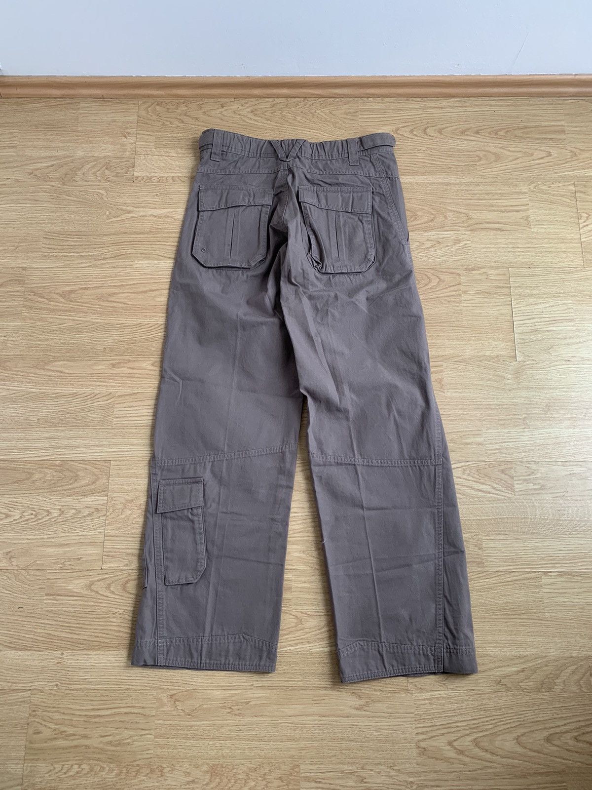 Nike 💥 DS Vintage y2k Nike Brown Cargo Pants Mulitpocket Swoosh Size US 32 / EU 48 - 3 Thumbnail