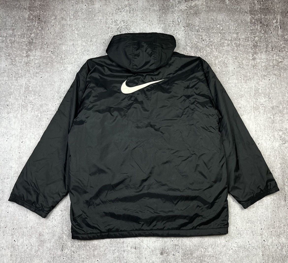 Nike × Vintage Vintage 90s Nike nylon big logo jacket coat