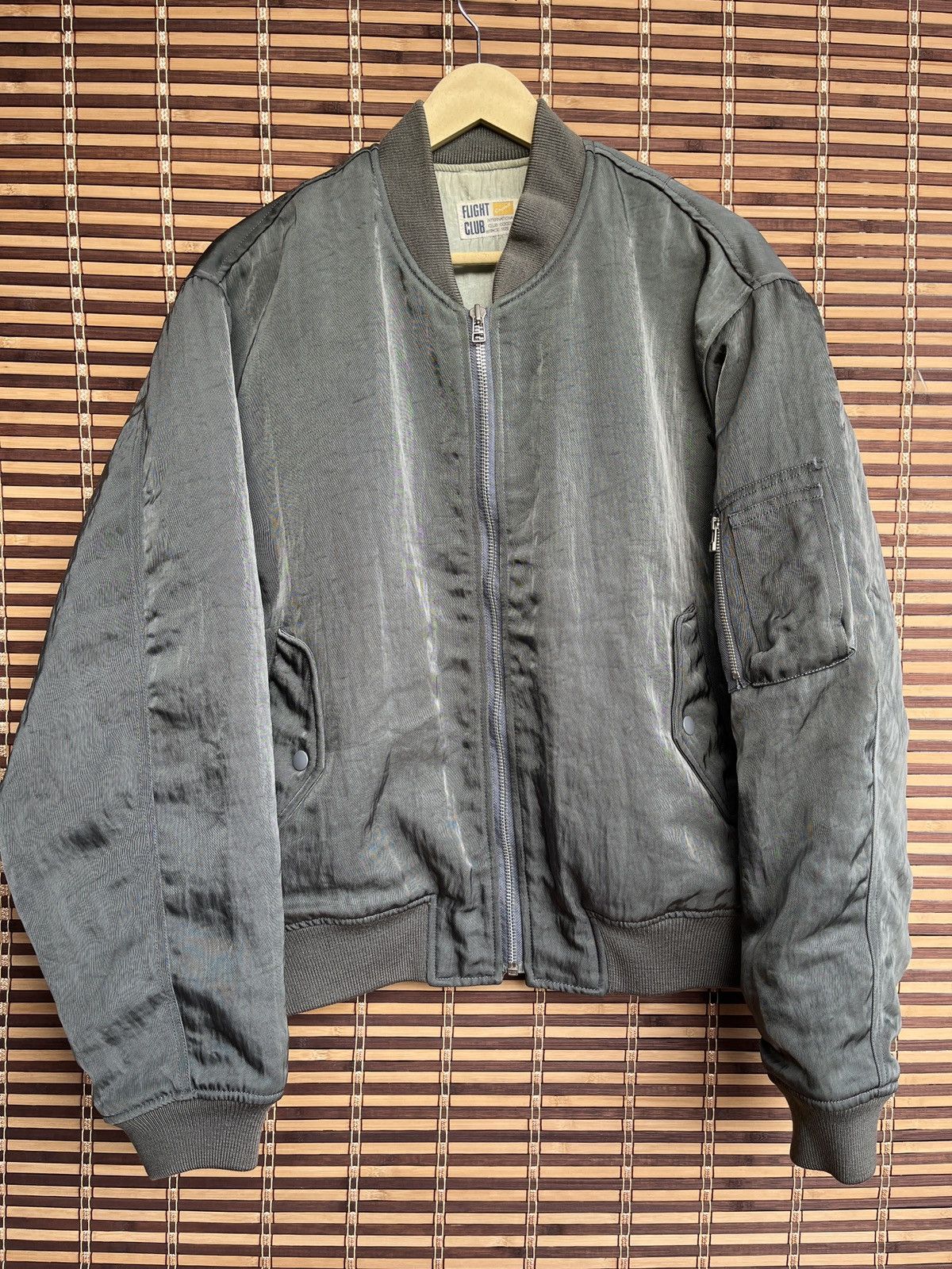 Flight Club × Vintage Super Vintage Rare Fight Club Bomber 1980s Jacket Size US L / EU 52-54 / 3 - 2 Thumbnail