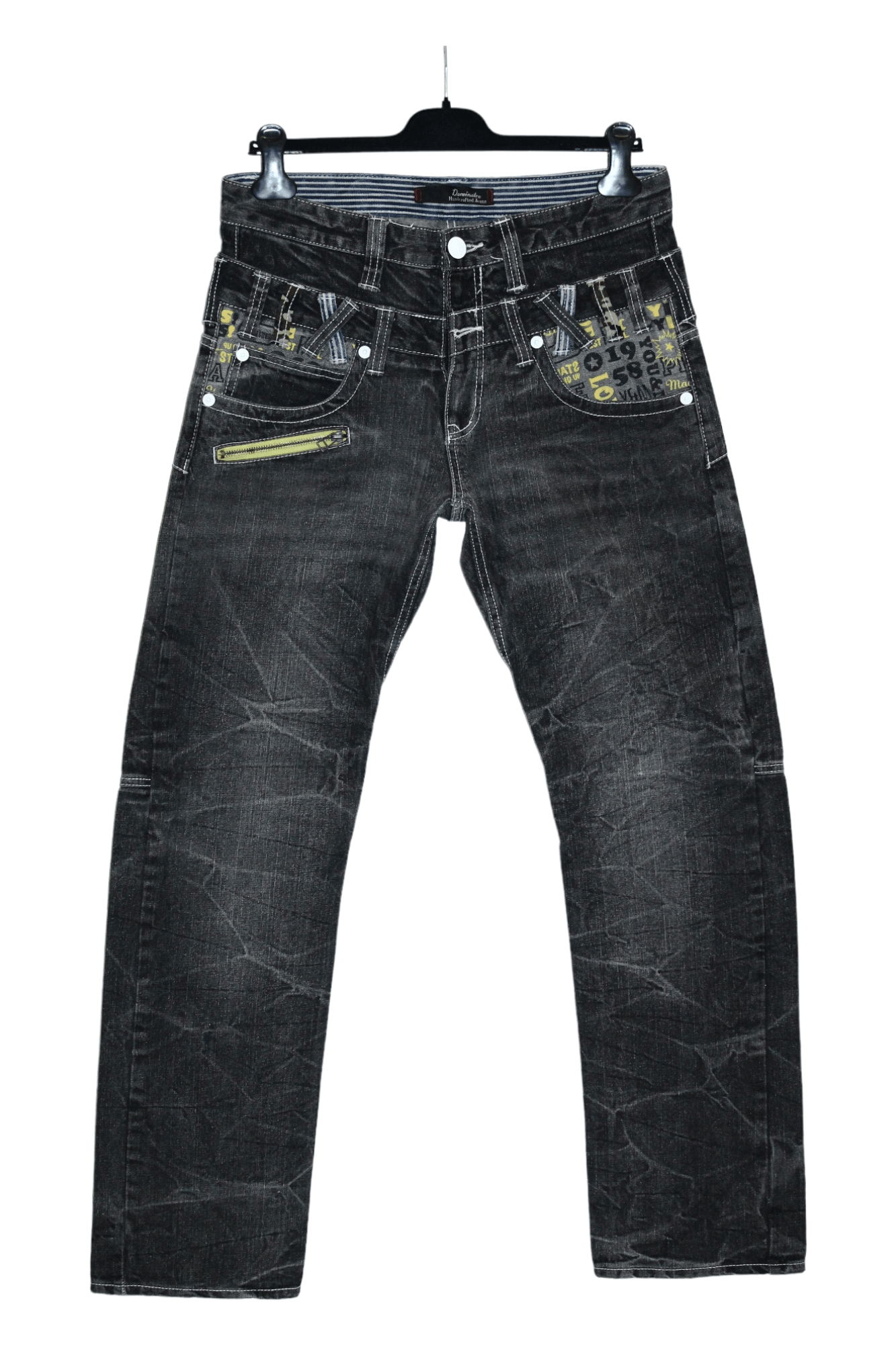 Hysteric Glamour 💥 DOMINATE HANDCRAFTED JEANS DOUBLE WAIST SEDITIONARIES Size US 32 / EU 48 - 12 Thumbnail