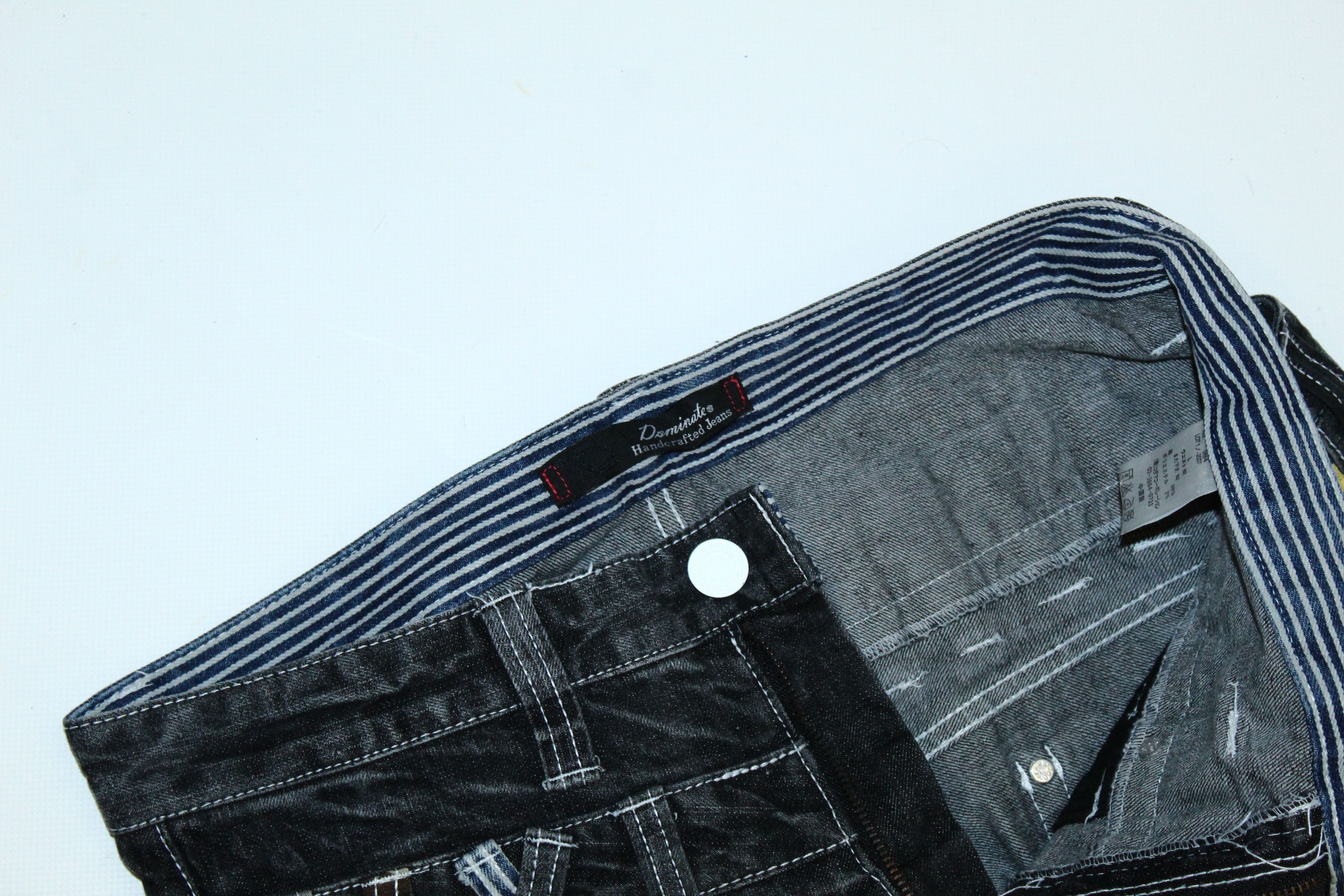 Hysteric Glamour 💥 DOMINATE HANDCRAFTED JEANS DOUBLE WAIST SEDITIONARIES Size US 32 / EU 48 - 3 Thumbnail