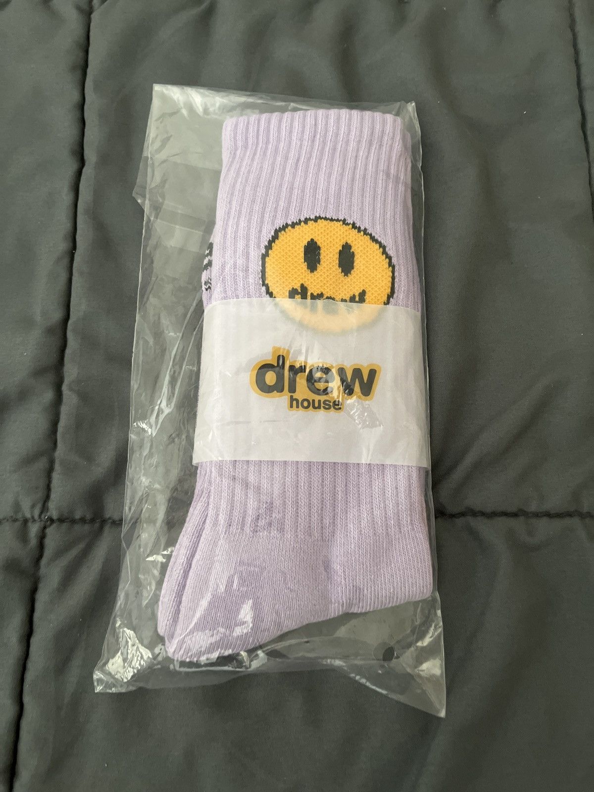Drew House × Justin Bieber Drew House Mascot Socks - Lavender Size ONE SIZE - 3 Thumbnail