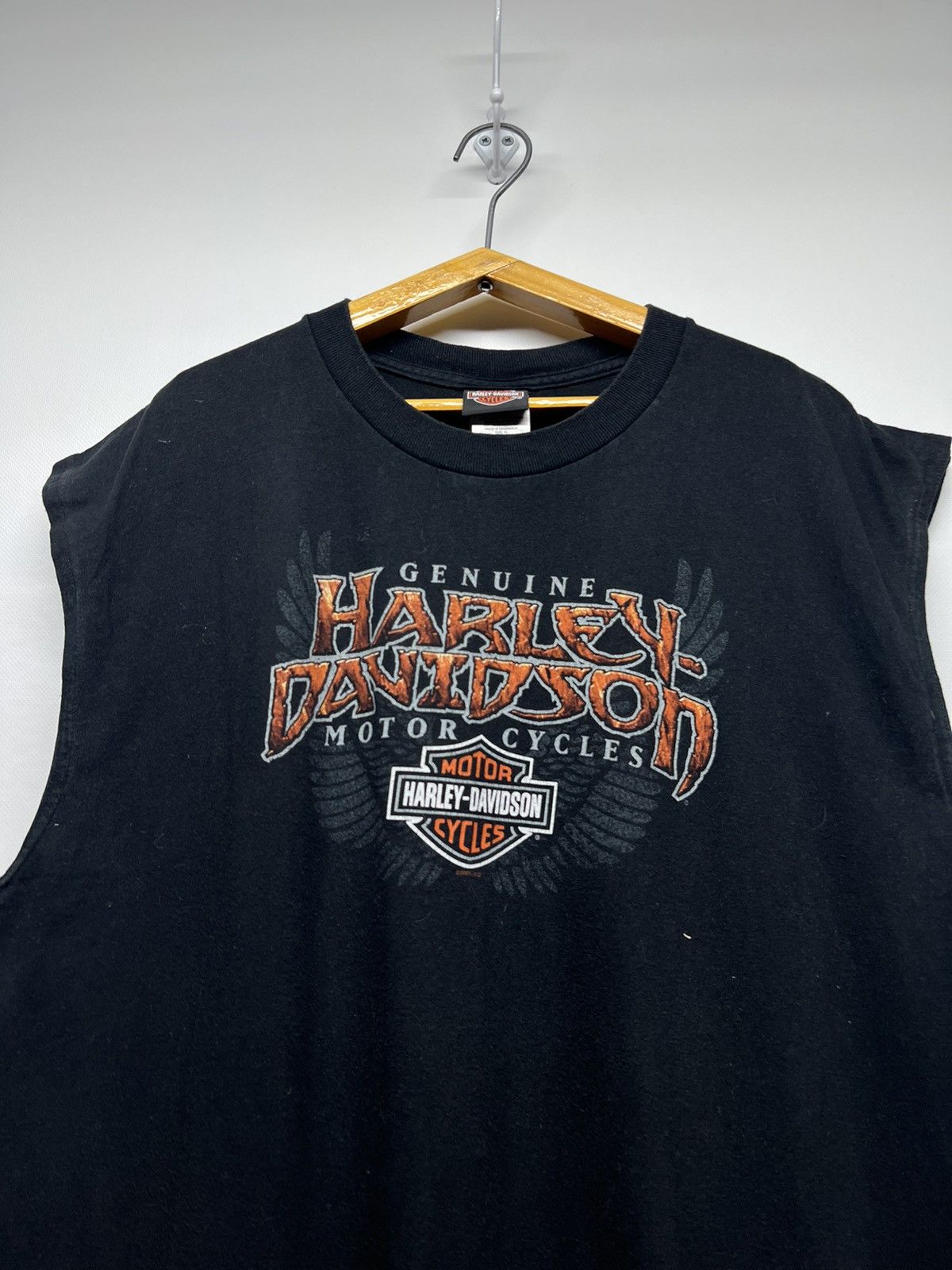 Vintage Vintage Y2k Harley Davidson Motorcycles Tank Tops 00’s Size US XL / EU 56 / 4 - 4 Thumbnail
