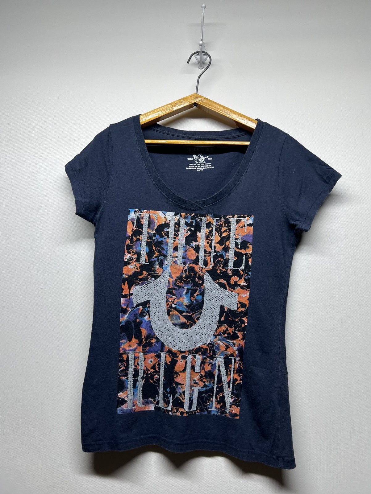 True Religion Vintage Y2k True Religion Big Logo T-Shirt 00’s Size XS / US 0-2 / IT 36-38 - 1 Thumbnail