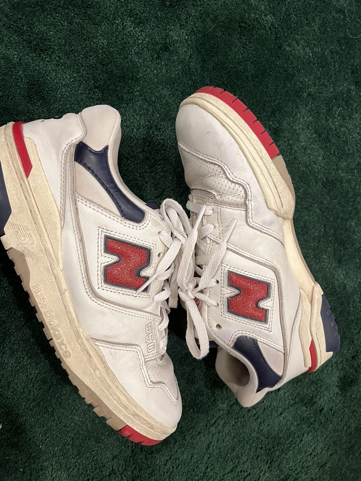 Aime Leon Dore × New Balance New Balance 550 Aime Leon Dore White Navy Red Size US 9.5 / EU 42-43 - 4 Thumbnail