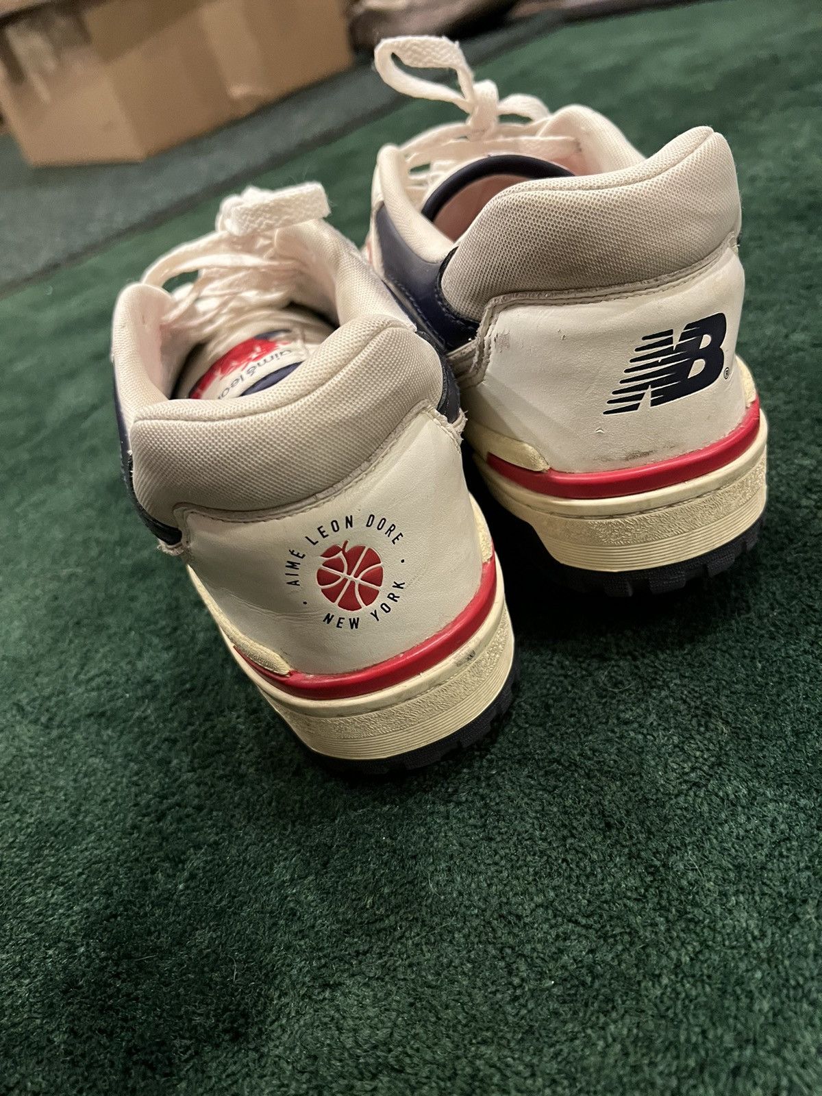 Aime Leon Dore × New Balance New Balance 550 Aime Leon Dore White Navy Red Size US 9.5 / EU 42-43 - 6 Thumbnail