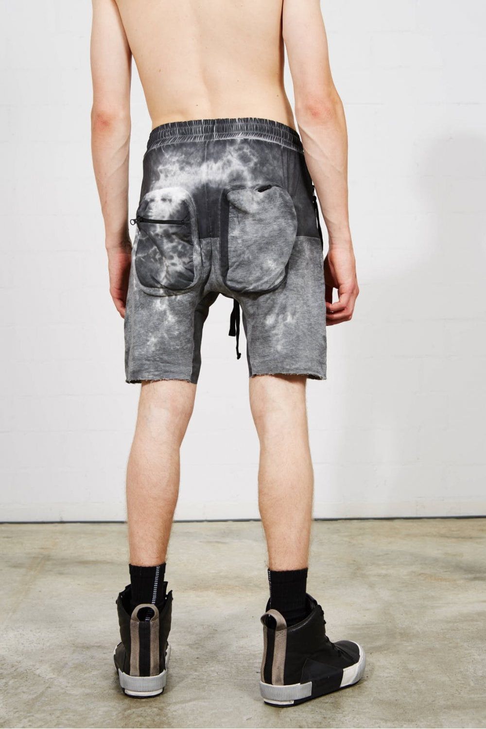 Thom Krom Thom Krom Grey White Purple Marble Tie Dye Shorts M Size US 32 / EU 48 - 4 Thumbnail
