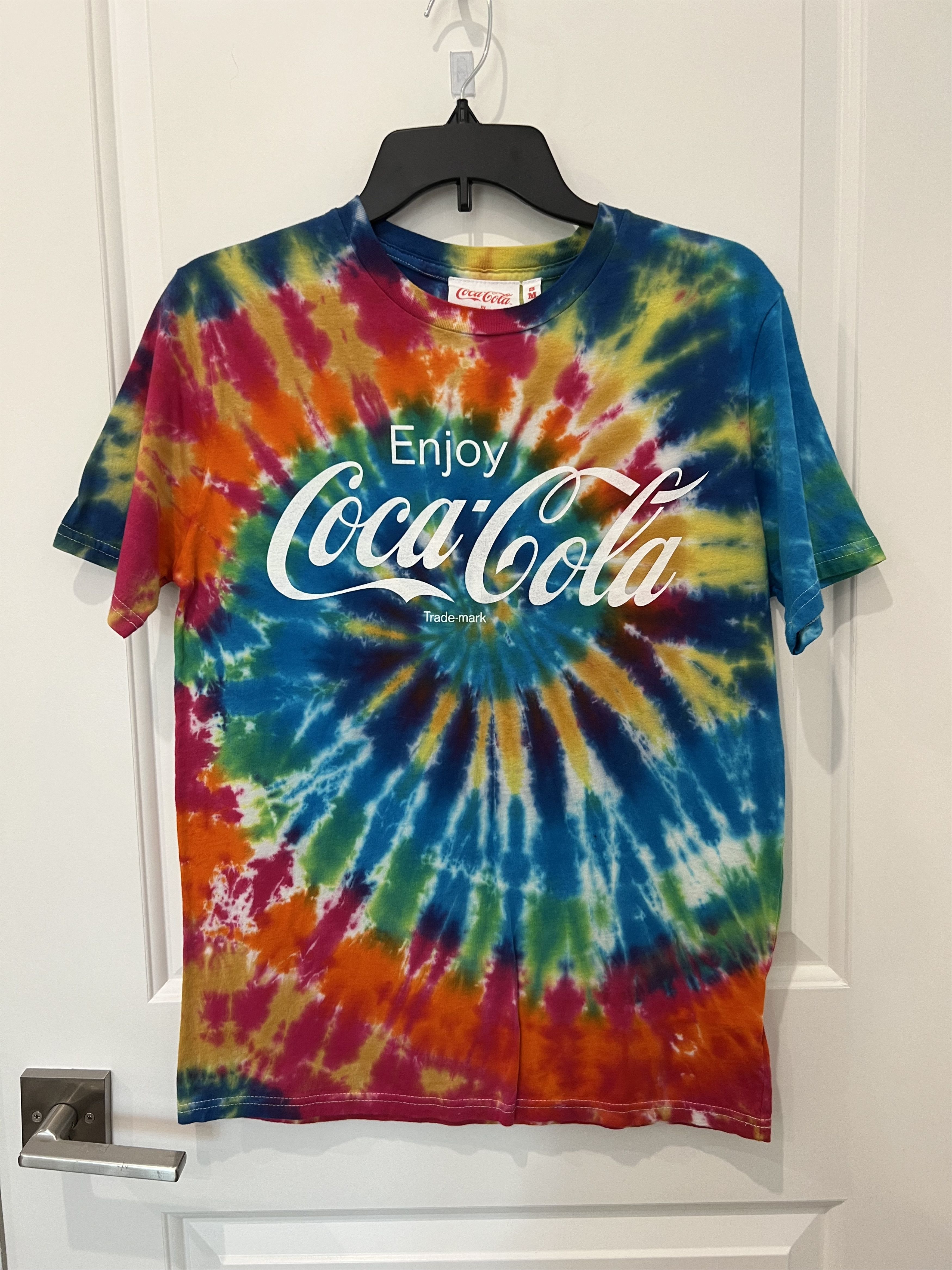 coca cola tie dye shirt