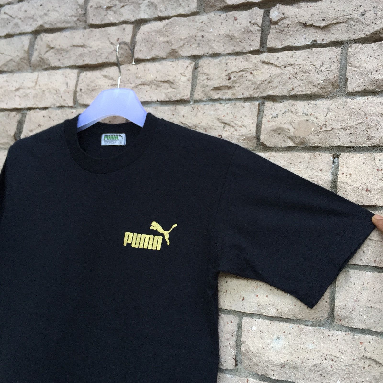 Puma × Vintage Vintage PUMA t shirt spell out big logo.. puma by jaspo.. Size US S / EU 44-46 / 1 - 9 Thumbnail