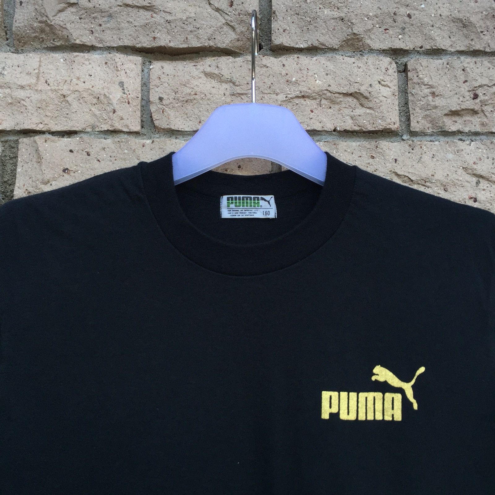 Puma × Vintage Vintage PUMA t shirt spell out big logo.. puma by jaspo.. Size US S / EU 44-46 / 1 - 6 Thumbnail
