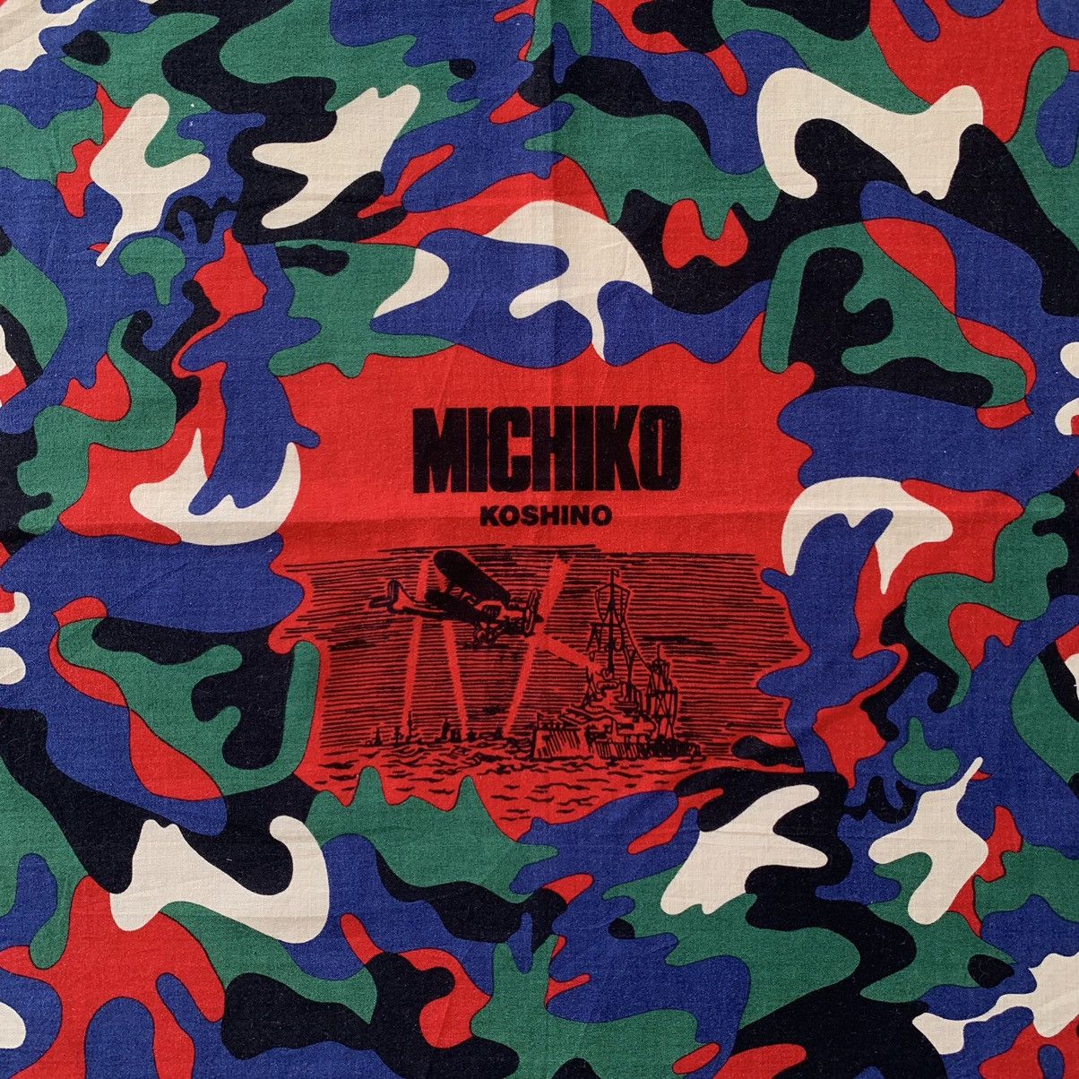 Michiko Koshino × Michiko Koshino London MICHIKO KOSHINO handkerchief bandana handky camo design Size ONE SIZE - 10 Thumbnail