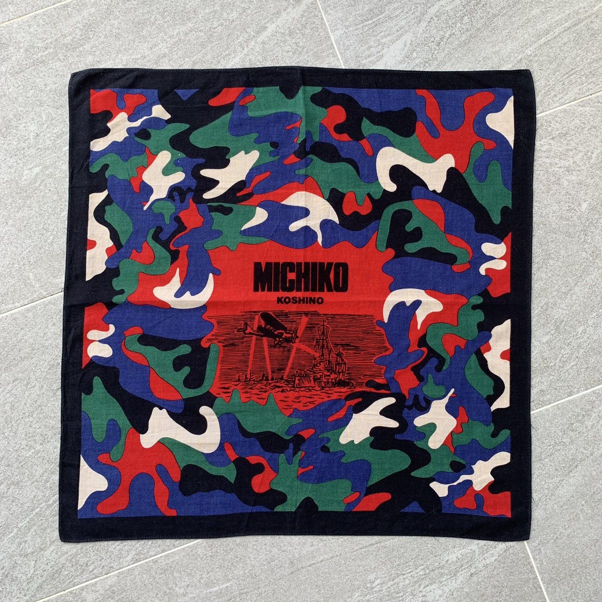 Michiko Koshino × Michiko Koshino London MICHIKO KOSHINO handkerchief bandana handky camo design Size ONE SIZE - 1 Thumbnail