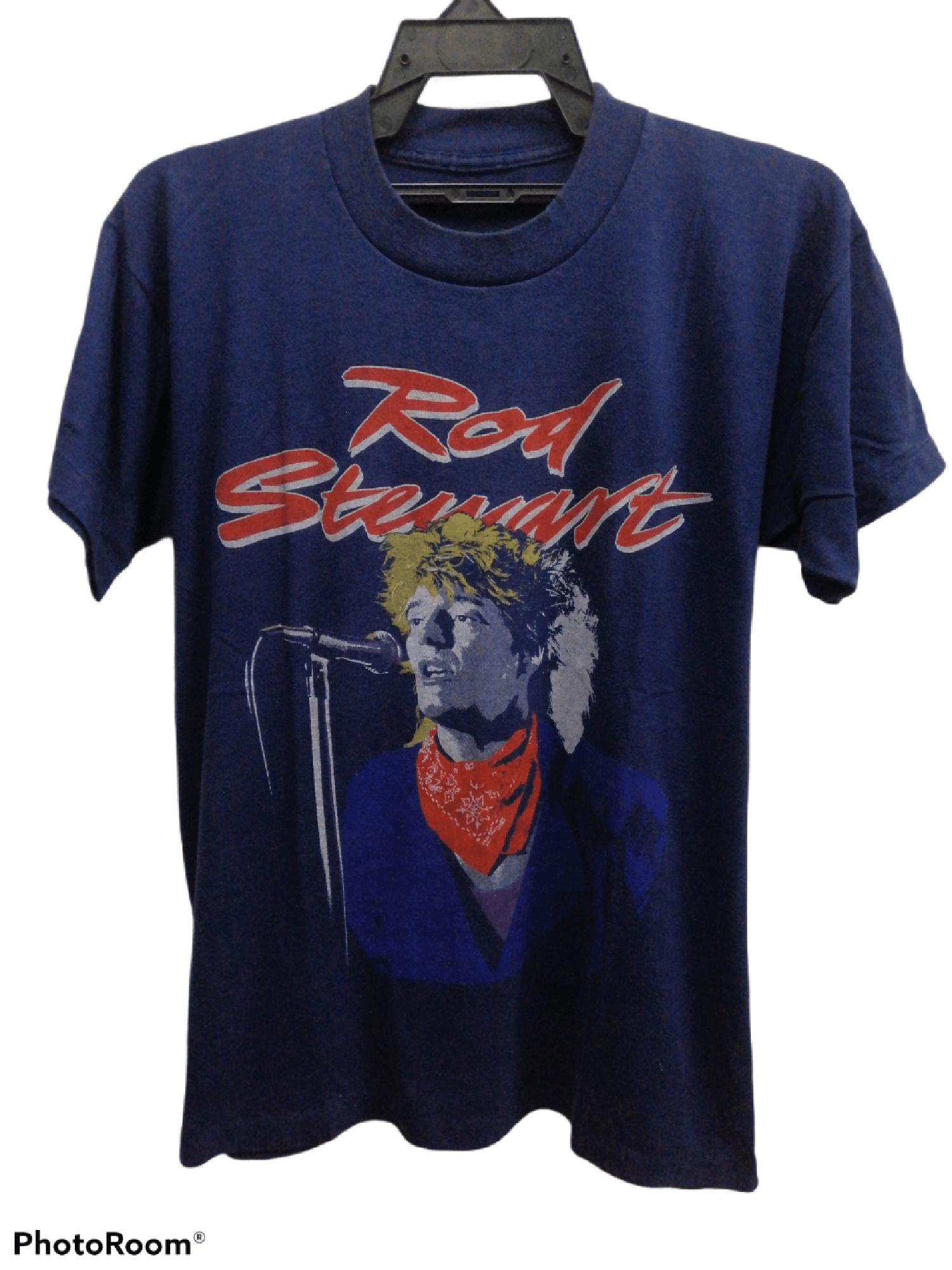 Band Tees × Vintage VTG RARE ROD STEWART TOUR 1984 Size US L / EU 52-54 / 3 - 1 Thumbnail