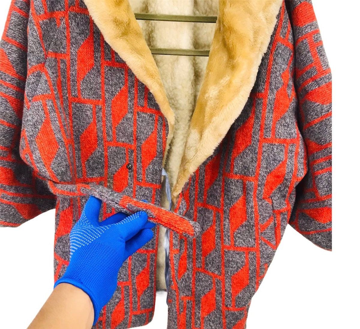 Japanese Brand Vintage japanese kimono knitwear sherpa linen oversized Size US XL / EU 56 / 4 - 5 Thumbnail