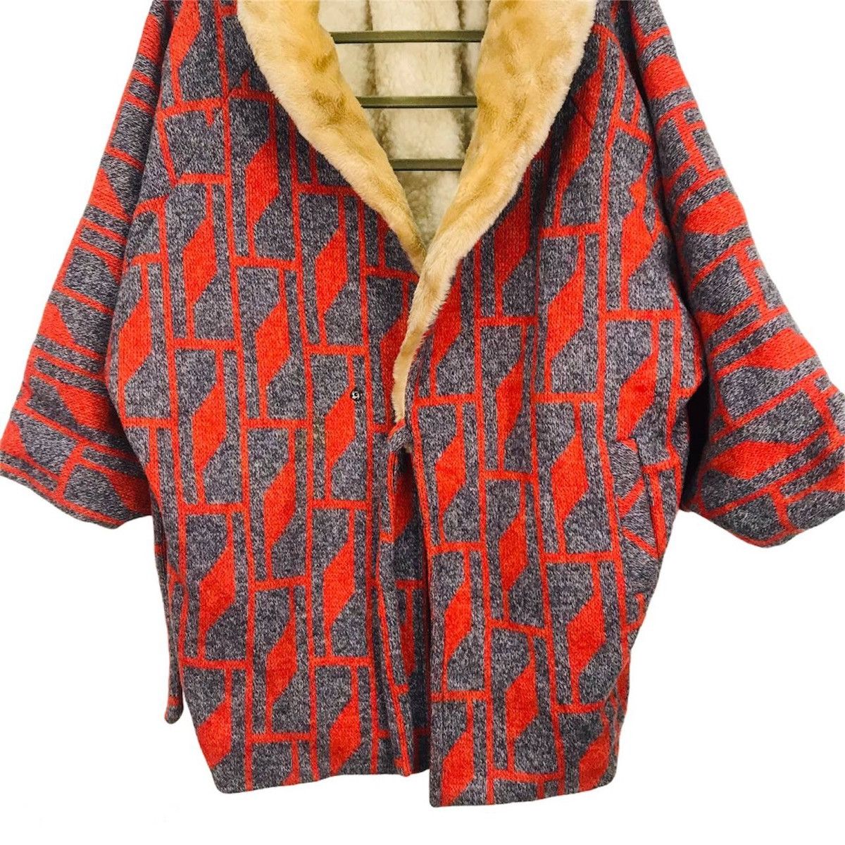 Japanese Brand Vintage japanese kimono knitwear sherpa linen oversized Size US XL / EU 56 / 4 - 4 Thumbnail