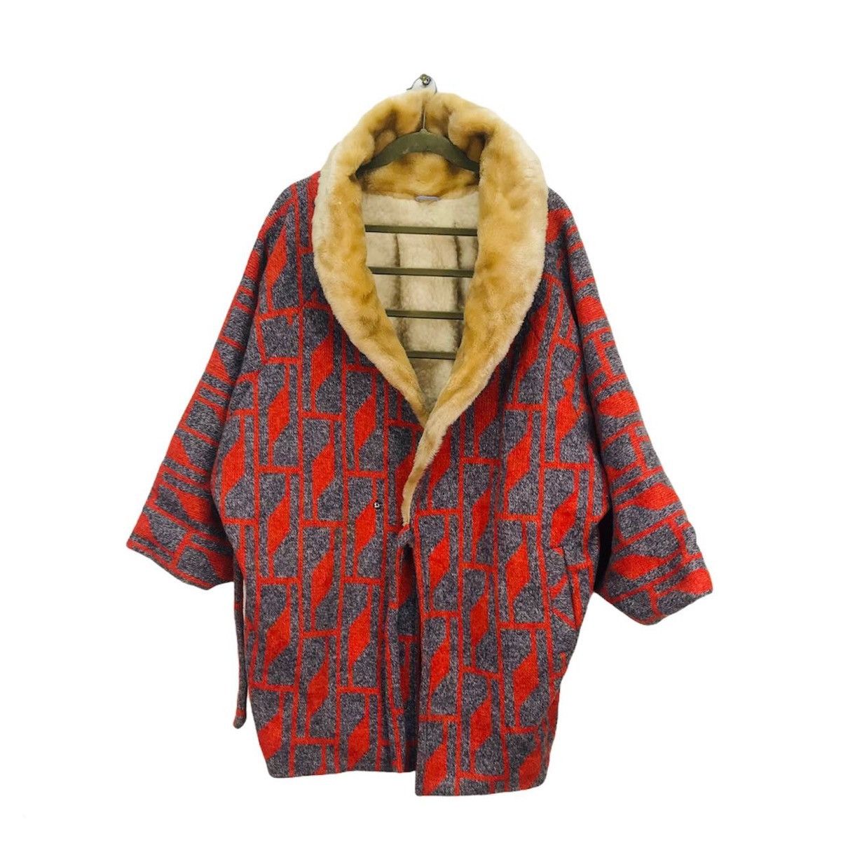 Japanese Brand Vintage japanese kimono knitwear sherpa linen oversized Size US XL / EU 56 / 4 - 1 Thumbnail