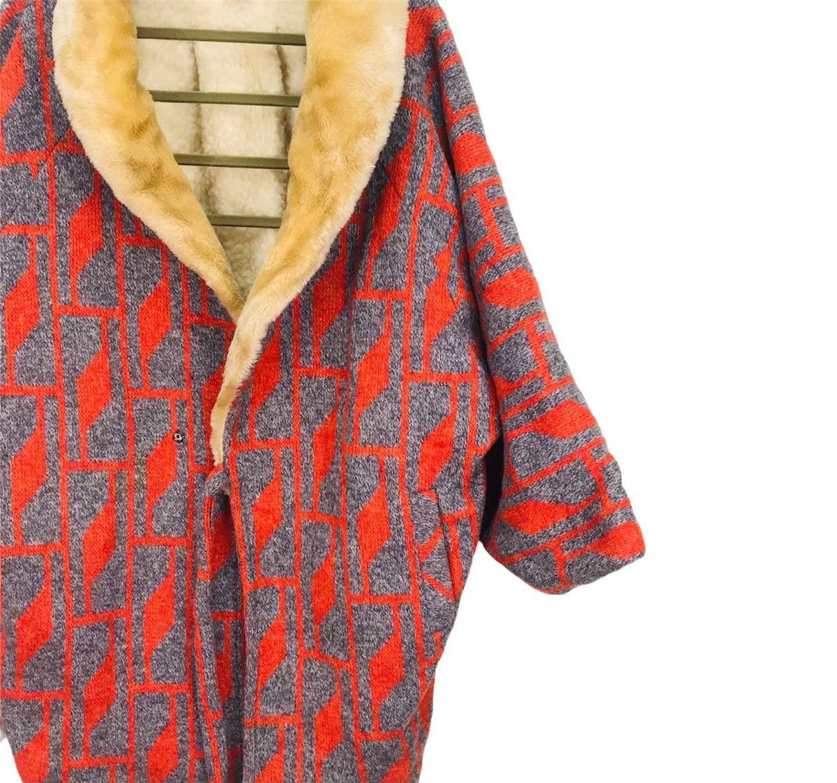 Japanese Brand Vintage japanese kimono knitwear sherpa linen oversized Size US XL / EU 56 / 4 - 6 Thumbnail