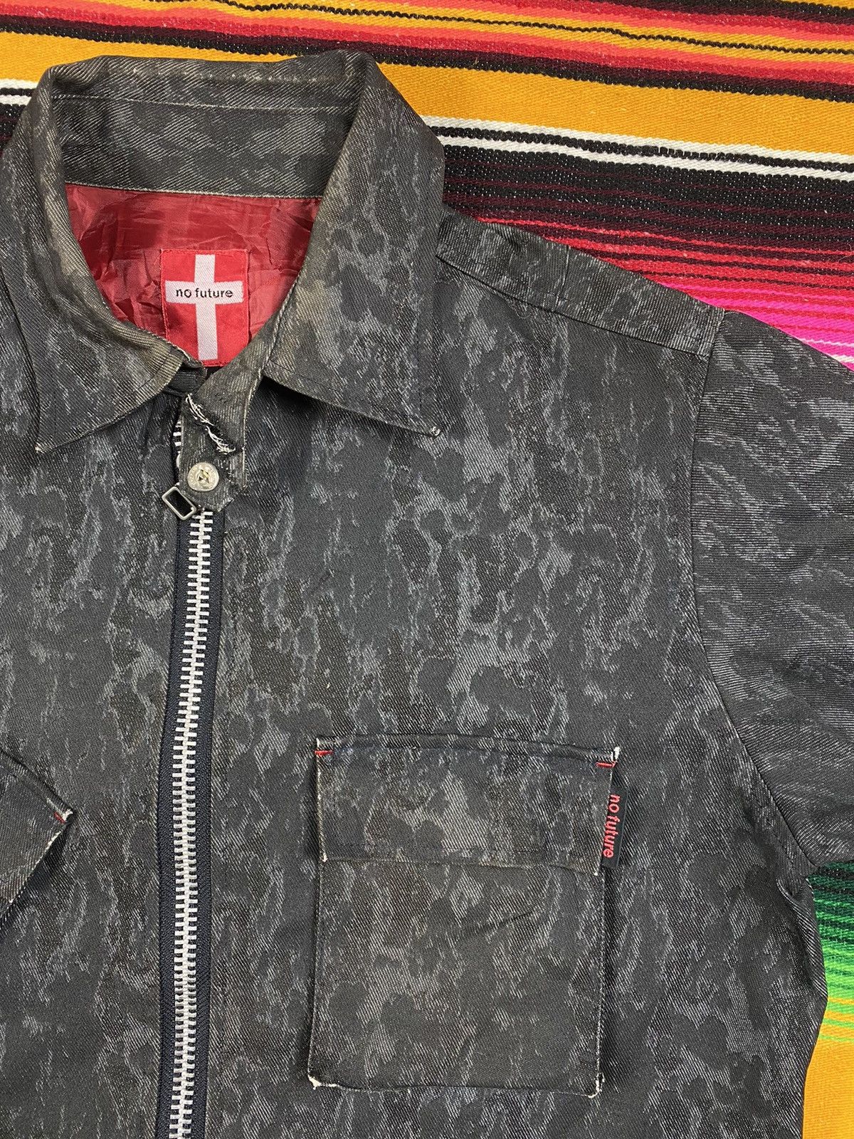 No Future Distressed Leopard Print Jacket By No Future Size US M / EU 48-50 / 2 - 7 Thumbnail