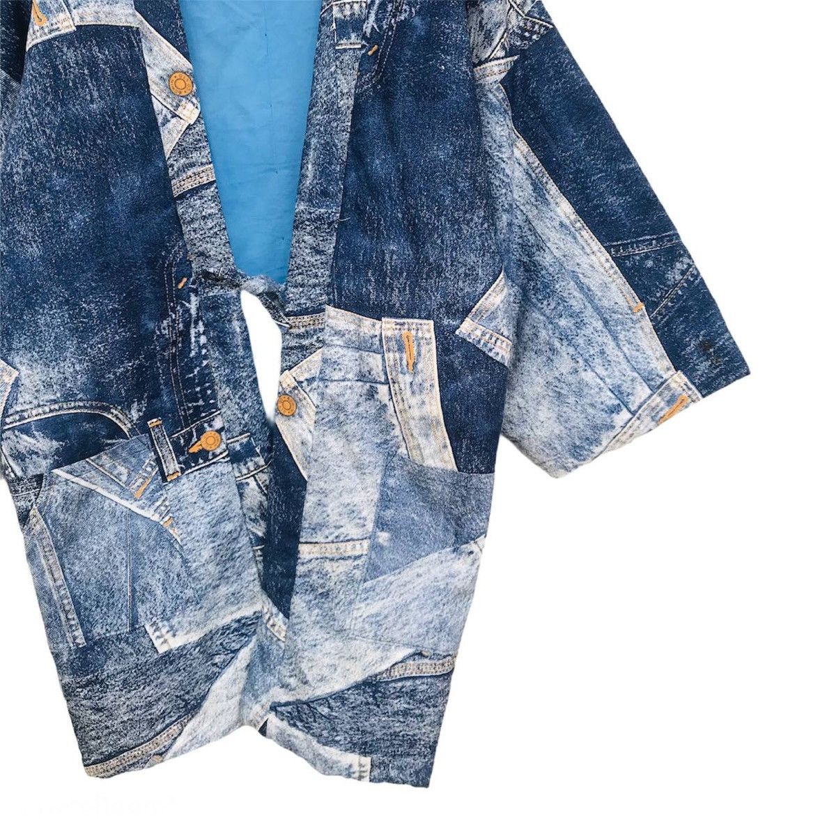 Japanese Brand Vintage James Dean Kimono Denime style patchwork design Size US L / EU 52-54 / 3 - 7 Thumbnail