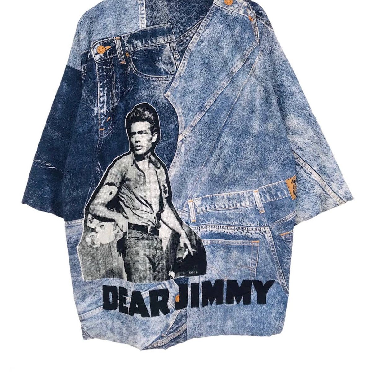 Japanese Brand Vintage James Dean Kimono Denime style patchwork design Size US L / EU 52-54 / 3 - 2 Thumbnail