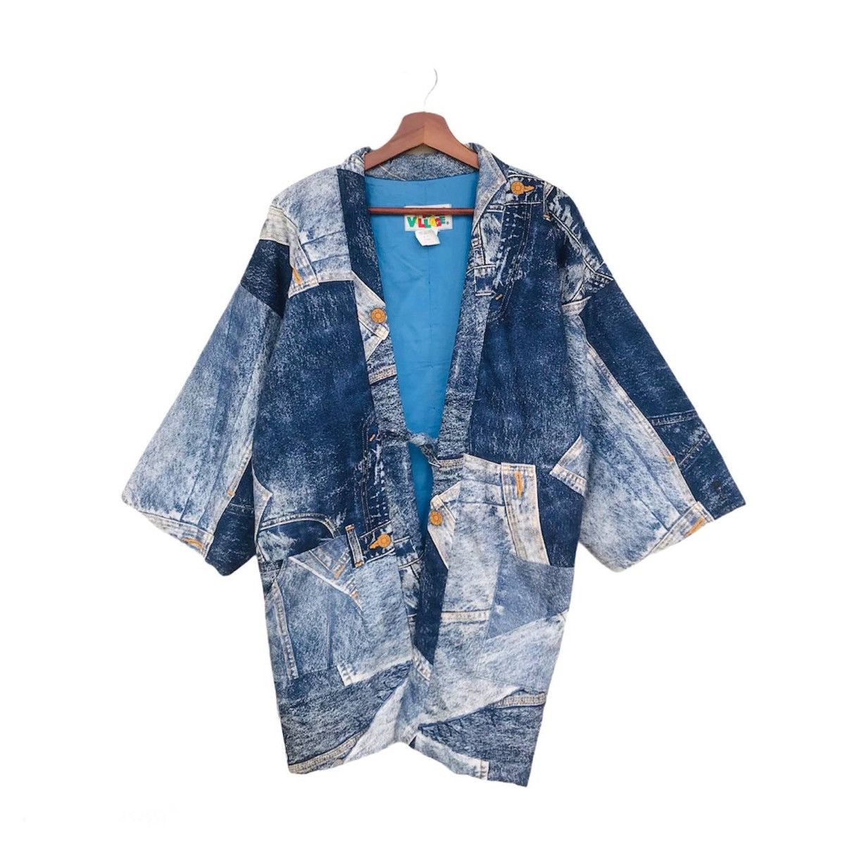 Japanese Brand Vintage James Dean Kimono Denime style patchwork design Size US L / EU 52-54 / 3 - 3 Thumbnail