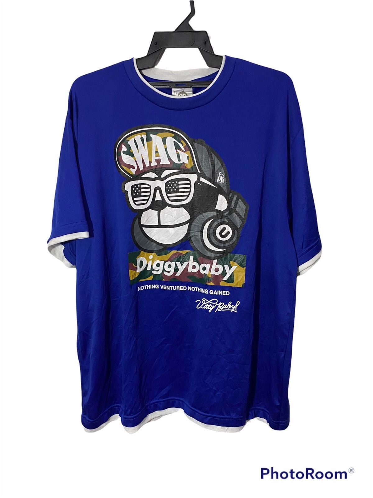 image of Uittg Baby Swag Diggybaby in Blue, Men's (Size 2XL)