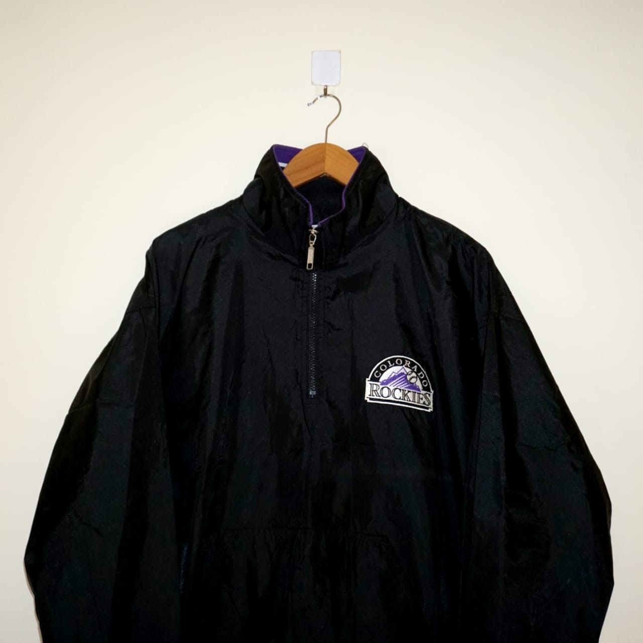 MLB Jacket Colorado Rockies Canvas pro player Vtg 90s Size US L / EU 52-54 / 3 - 13 Thumbnail