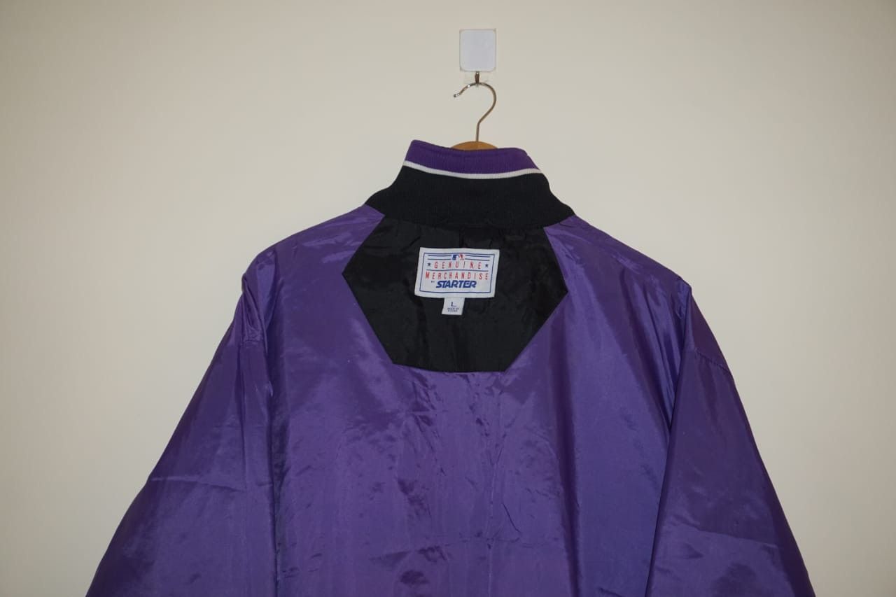 MLB Jacket Colorado Rockies Canvas pro player Vtg 90s Size US L / EU 52-54 / 3 - 12 Thumbnail