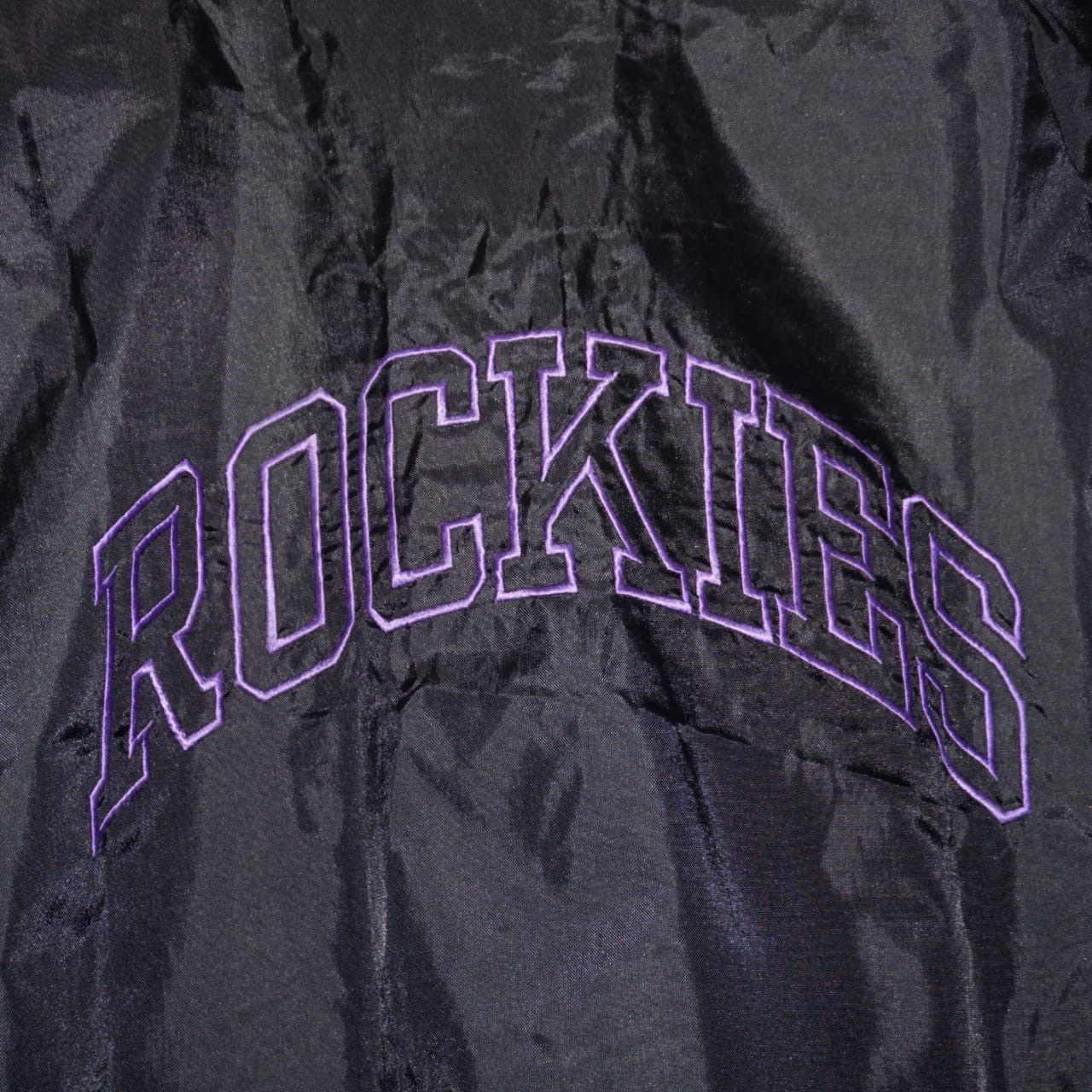 MLB Jacket Colorado Rockies Canvas pro player Vtg 90s Size US L / EU 52-54 / 3 - 4 Thumbnail