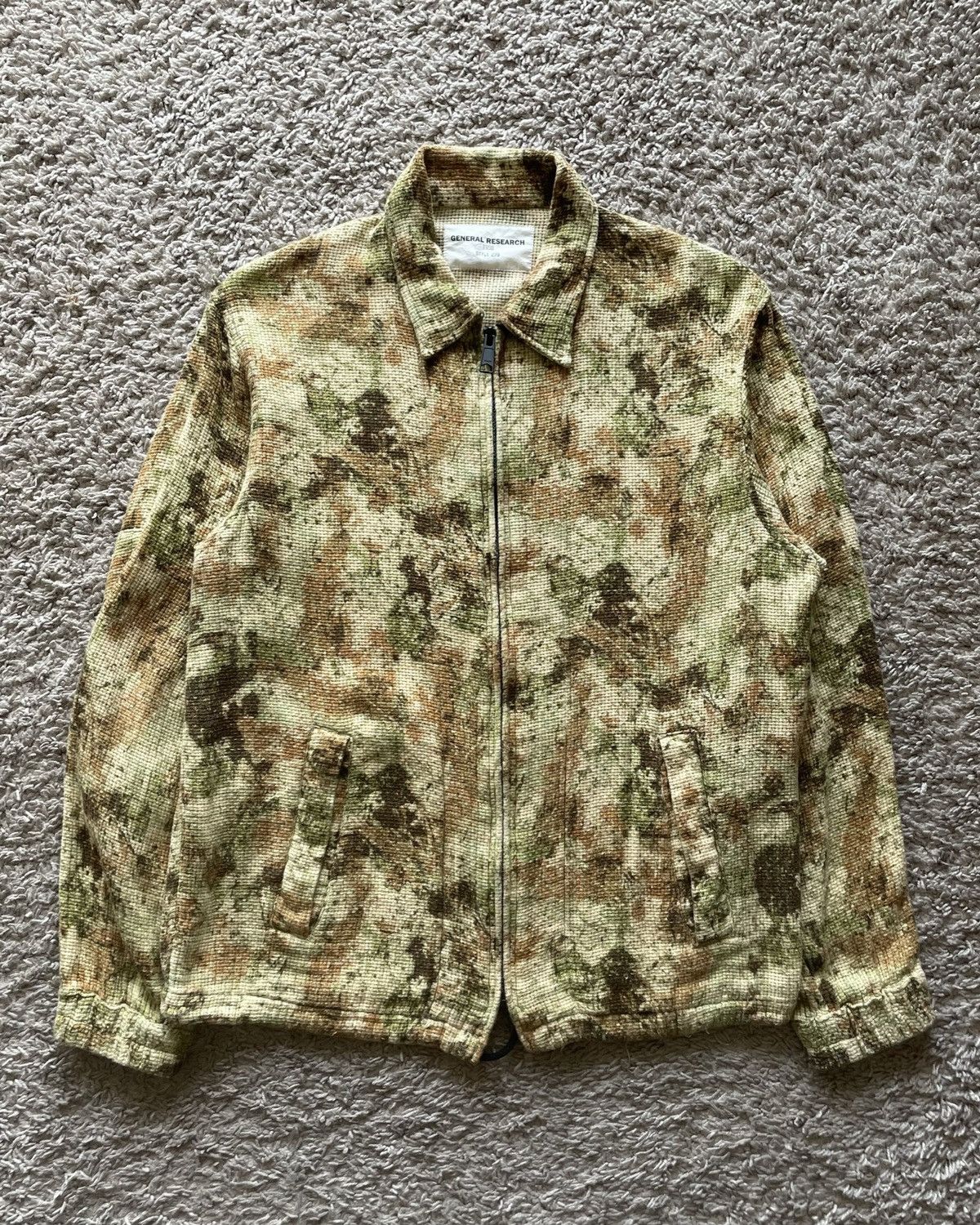 General Research General Research Waffle Knit Camo Jacket 1998 Size US M / EU 48-50 / 2 - 1 Thumbnail