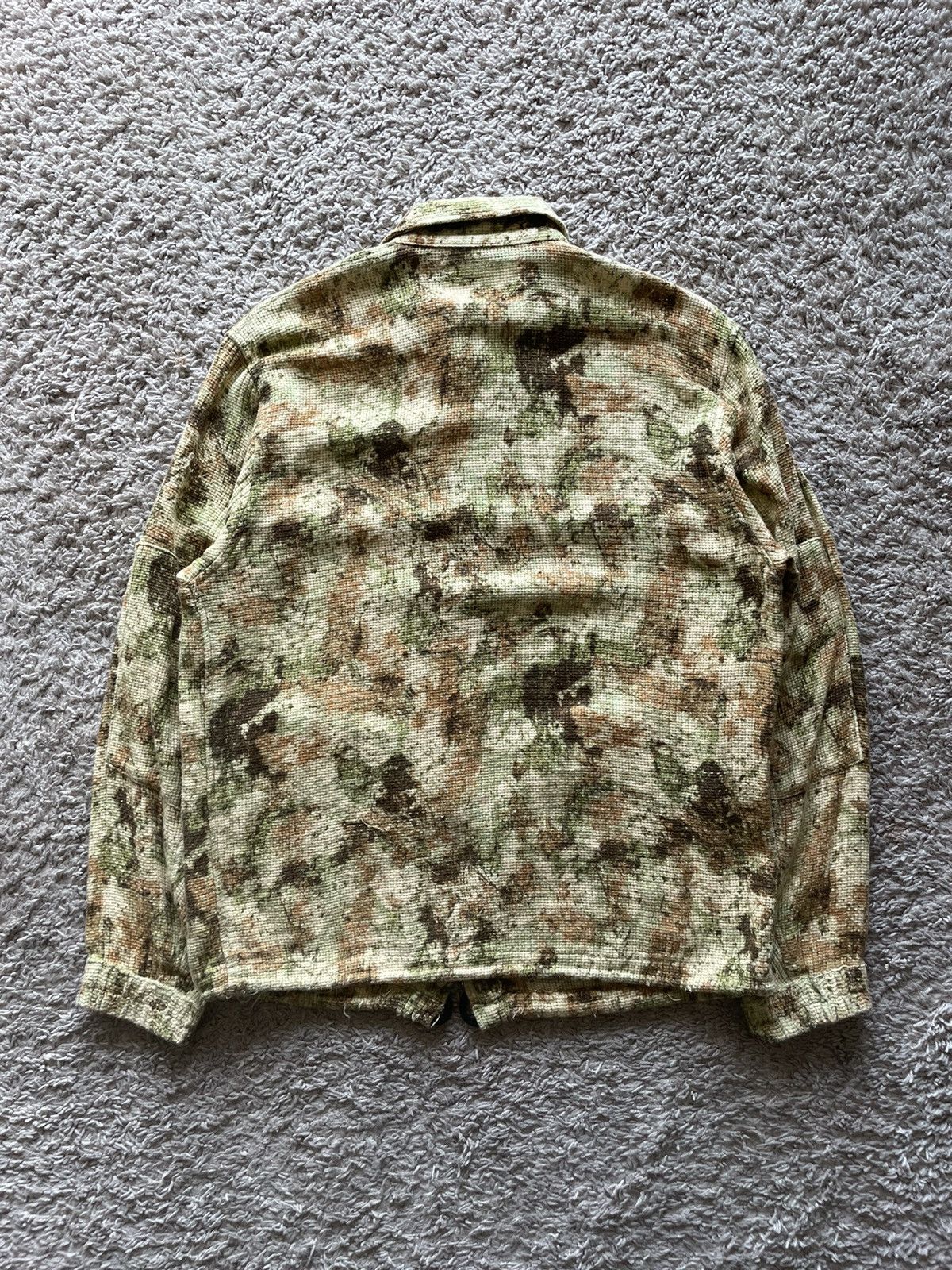 General Research General Research Waffle Knit Camo Jacket 1998 Size US M / EU 48-50 / 2 - 2 Thumbnail