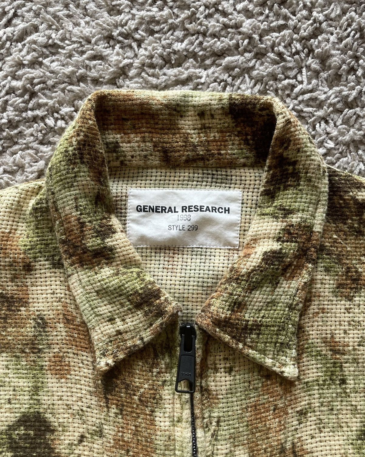 General Research General Research Waffle Knit Camo Jacket 1998 Size US M / EU 48-50 / 2 - 3 Thumbnail
