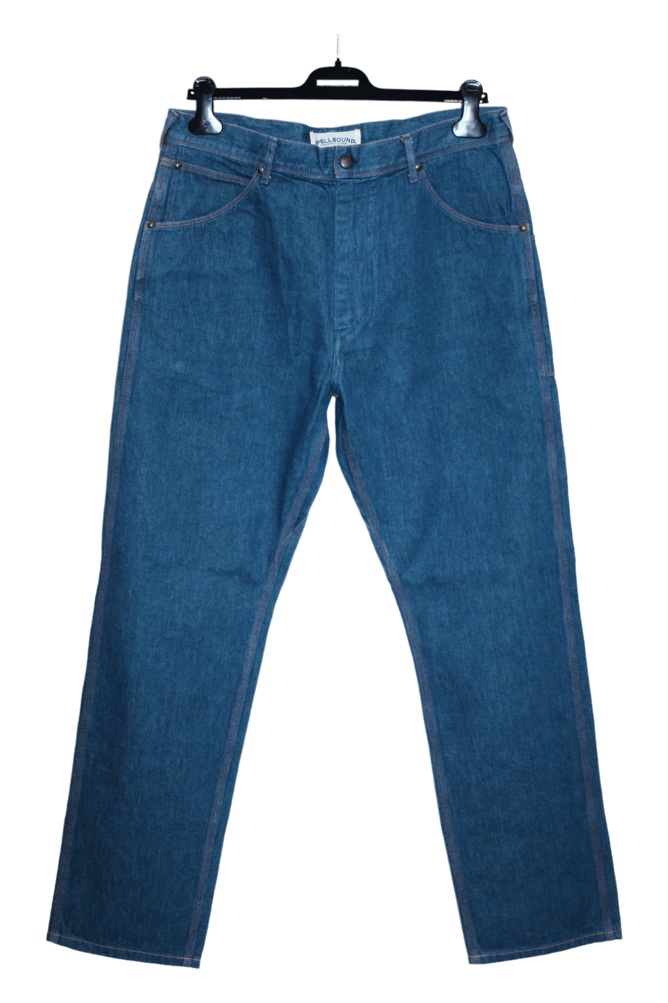 Spellbound SPELLBOUND Tapered Denim Work Pants Japan Made Triple Stitch Size US 34 / EU 50 - 10 Thumbnail