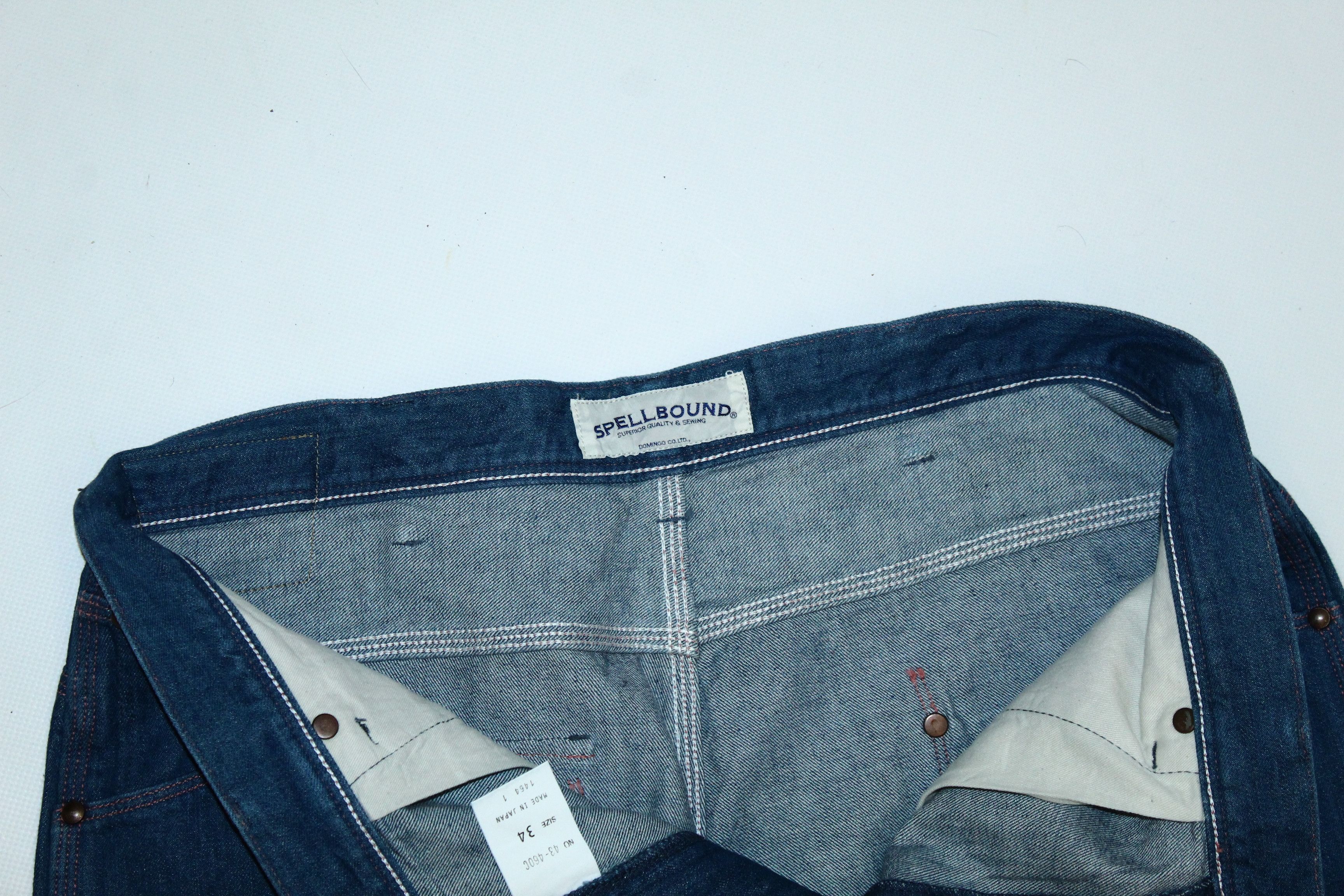 Spellbound SPELLBOUND Tapered Denim Work Pants Japan Made Triple Stitch Size US 34 / EU 50 - 7 Thumbnail