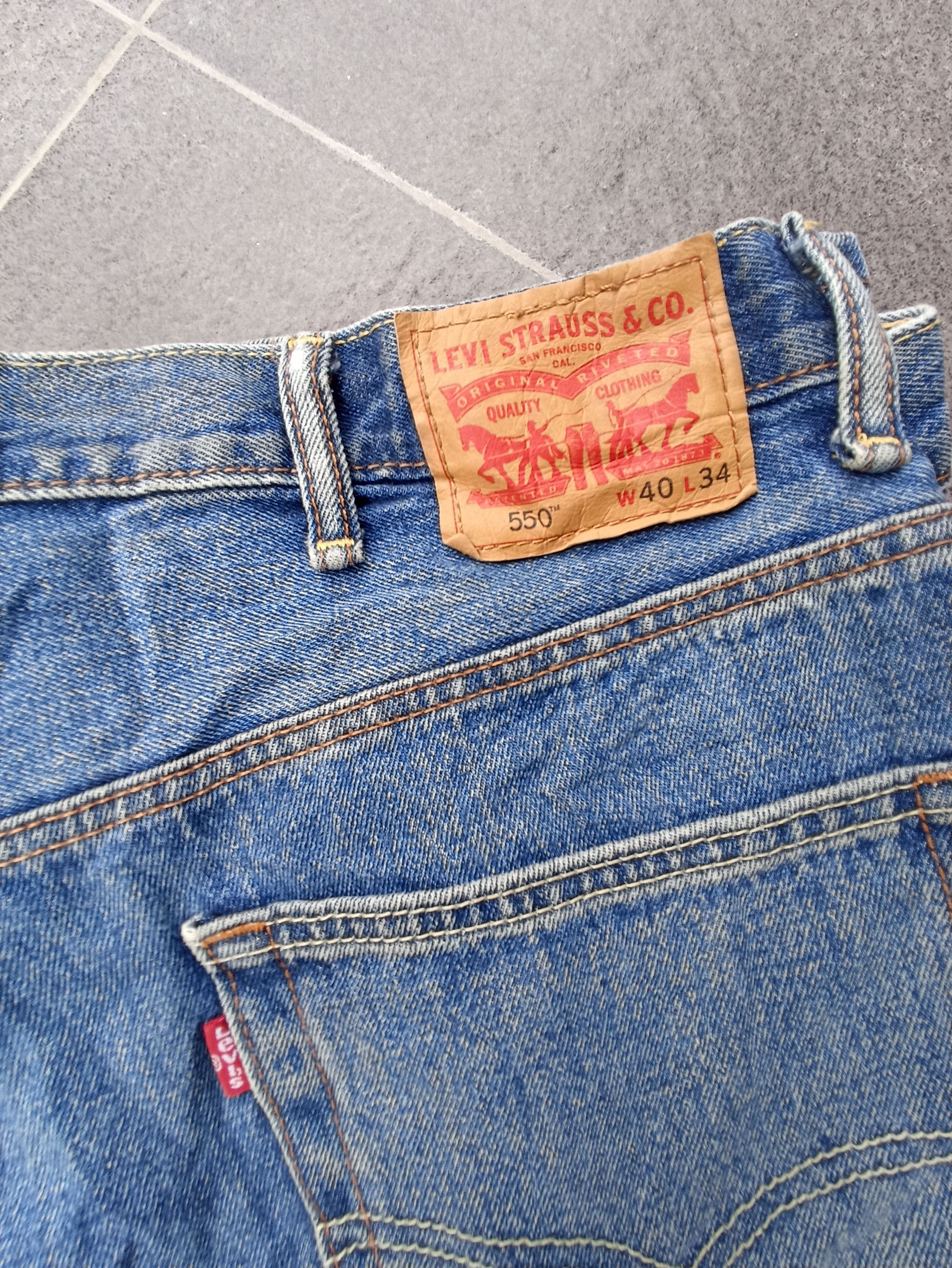 Jean × Levi's × Vintage Vintage Levis 550 Blue Wash Jeans - J220 Size US 40 / EU 56 - 8 Thumbnail