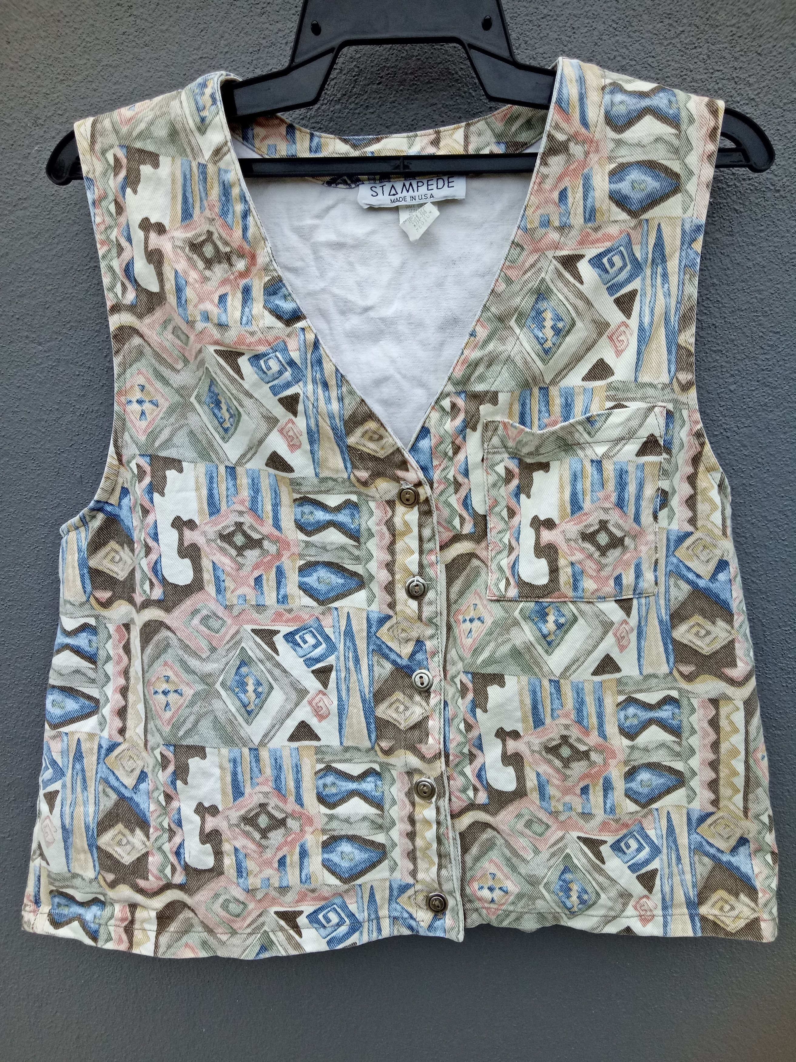 Vintage Vtg '80 Stampede Vest Size US M / EU 48-50 / 2 - 3 Thumbnail