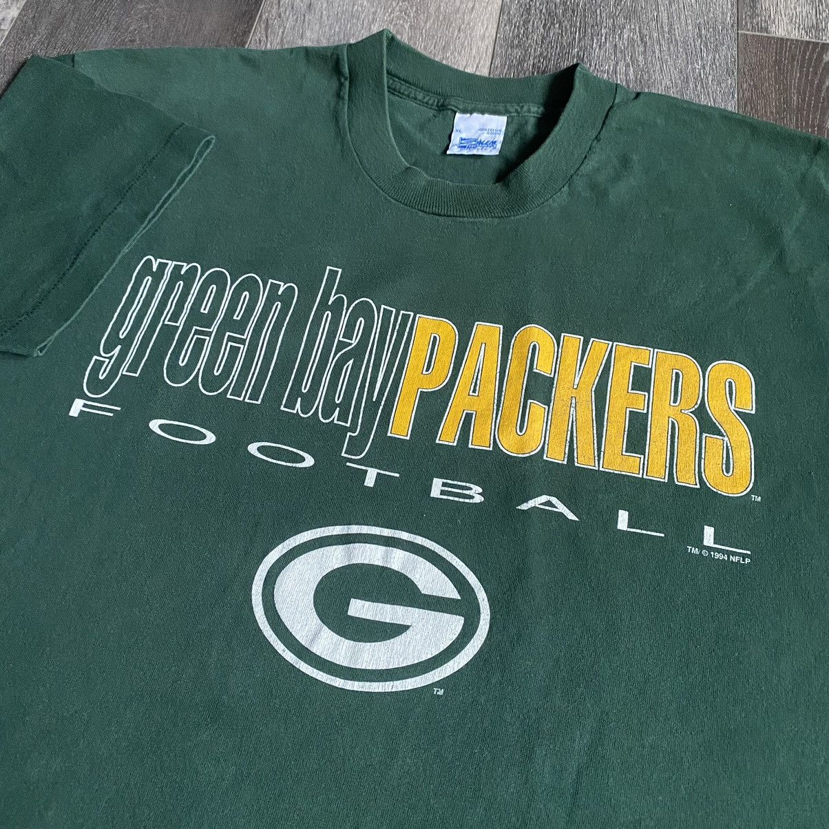 NFL Vintage 1990s Green Bay Packers Salem NFL Logo Tee Shirt Size US XL / EU 56 / 4 - 1 Thumbnail